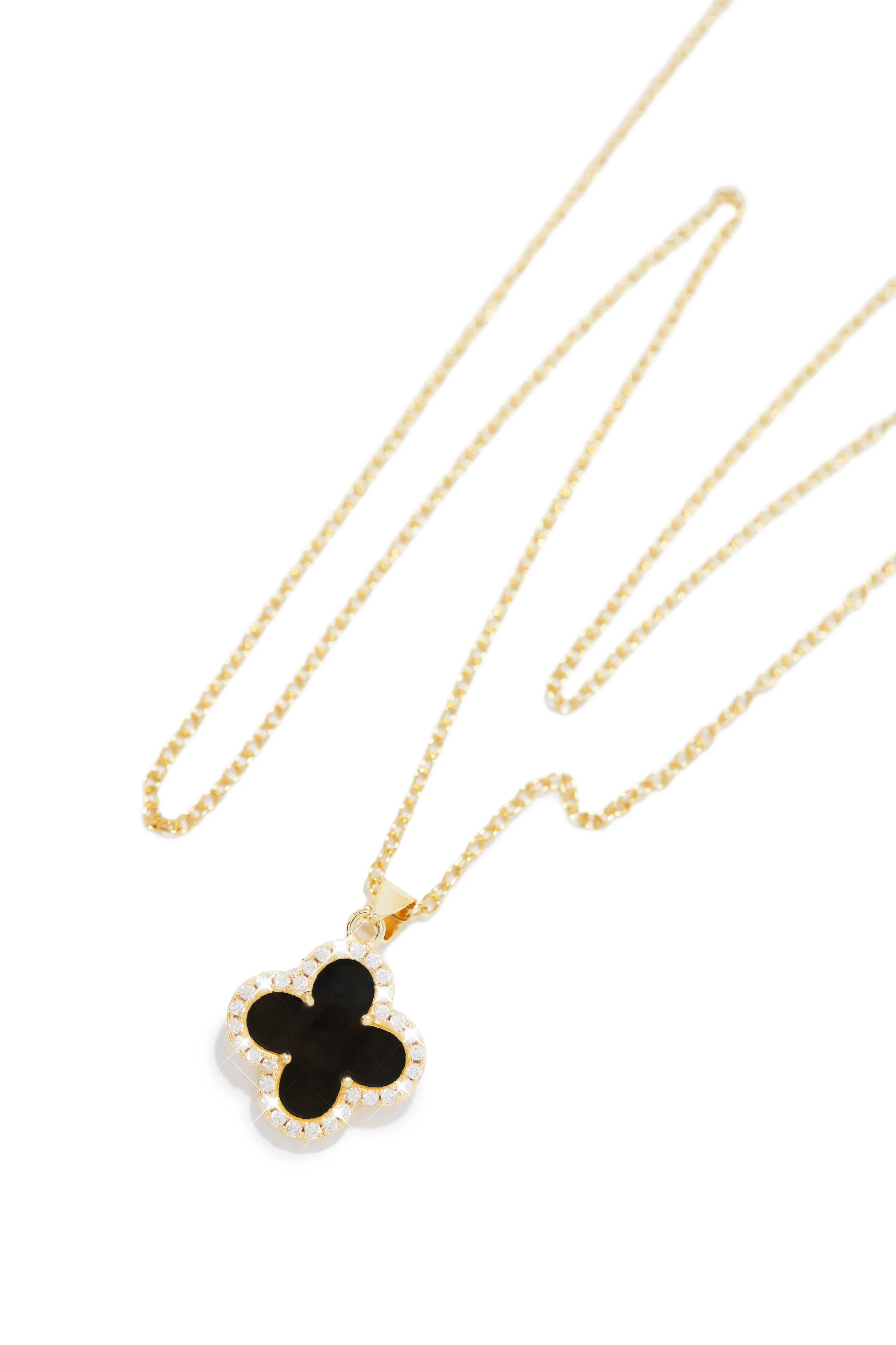 Luxe Life Sterling Silver Necklace - Black Gold sold by Miss Lola