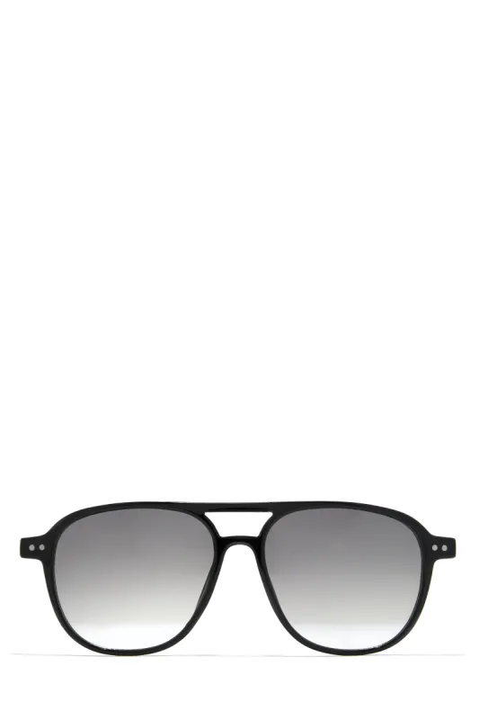 Leina Aviator Sunglasses - Black sold by Miss Lola