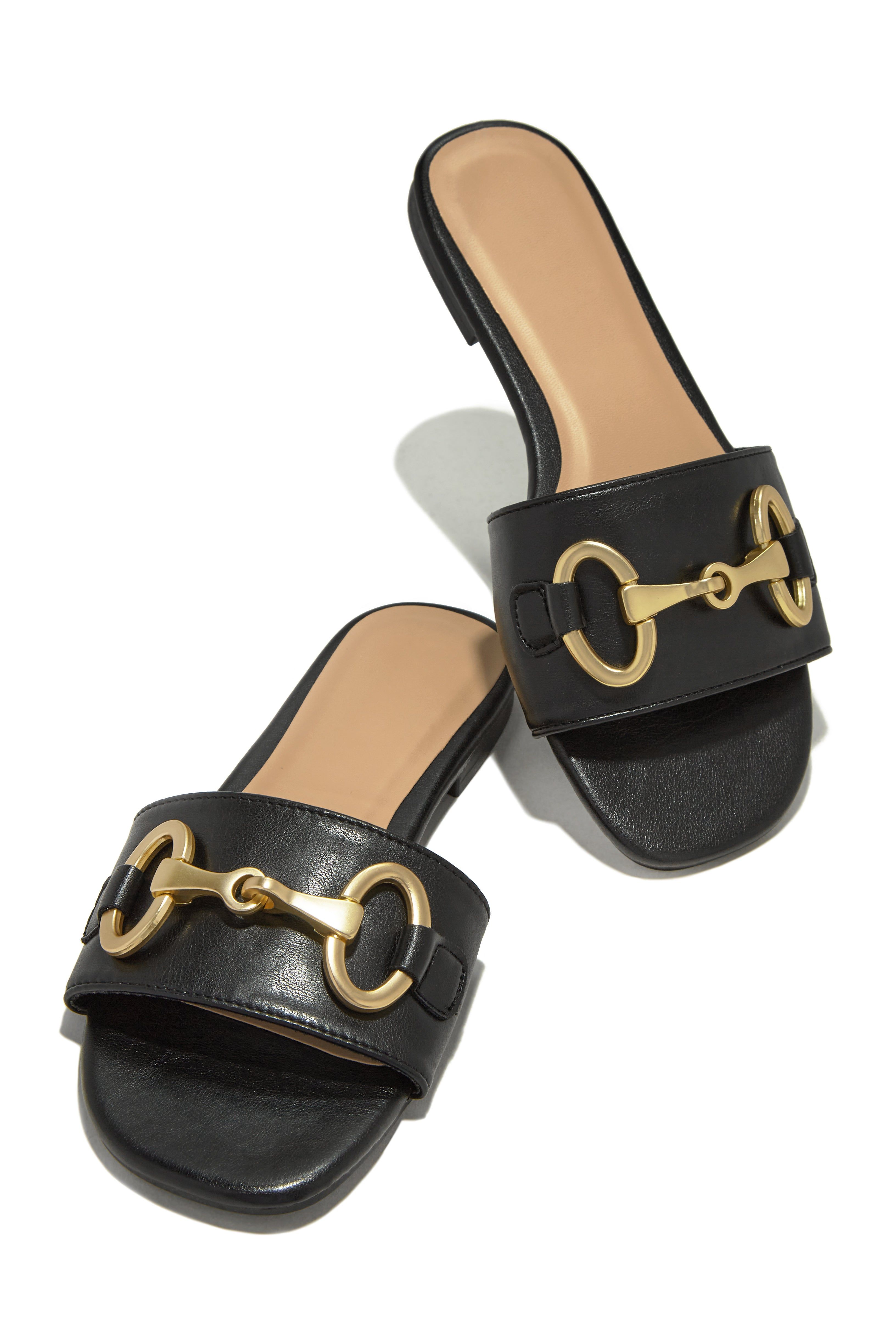 Tropical Drinks Slip On Sandals - Black sold by Miss Lola product image thumbnail 2