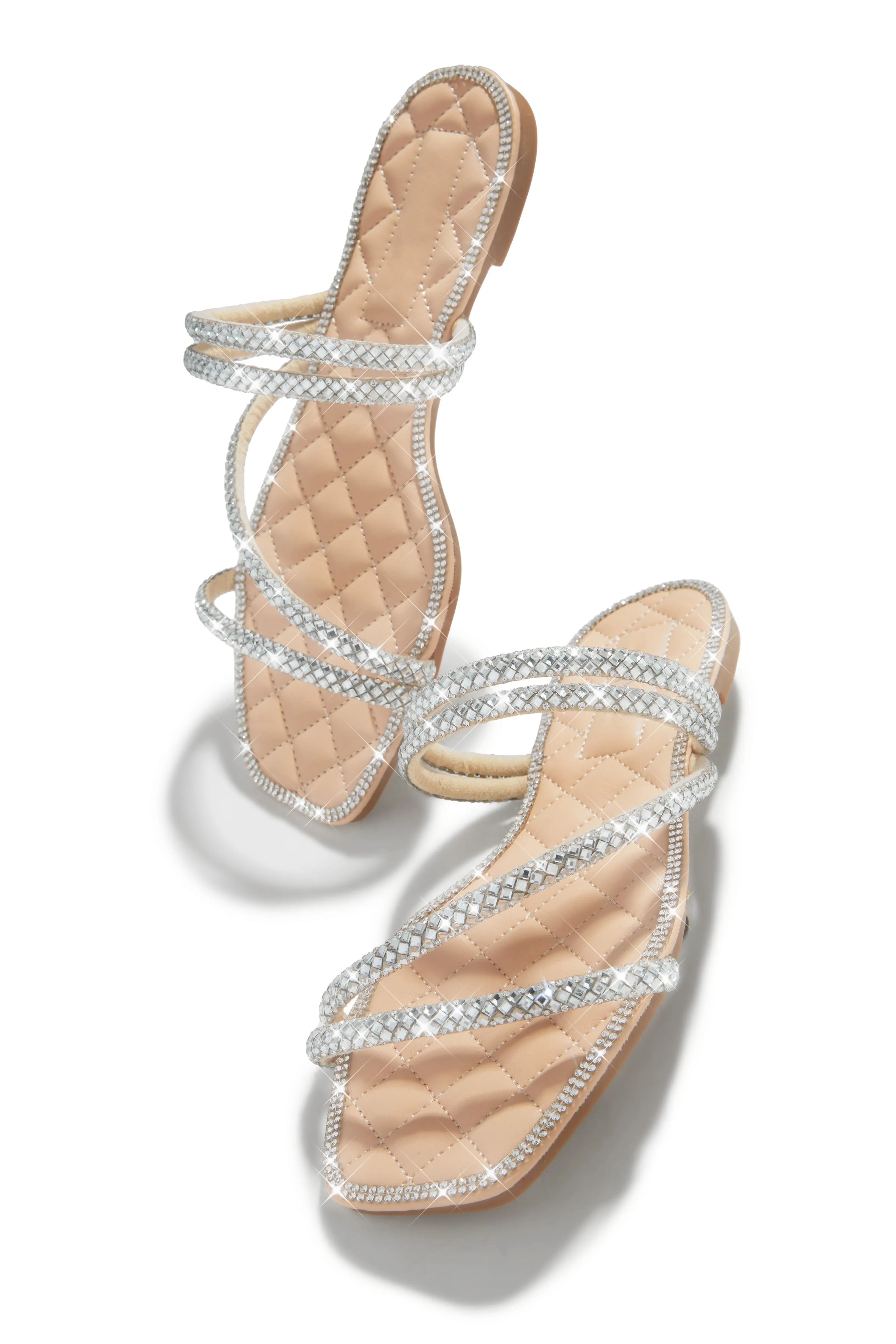 Next Getaway Embellished Slip On Sandals - Nude sold by Miss Lola product image thumbnail 2