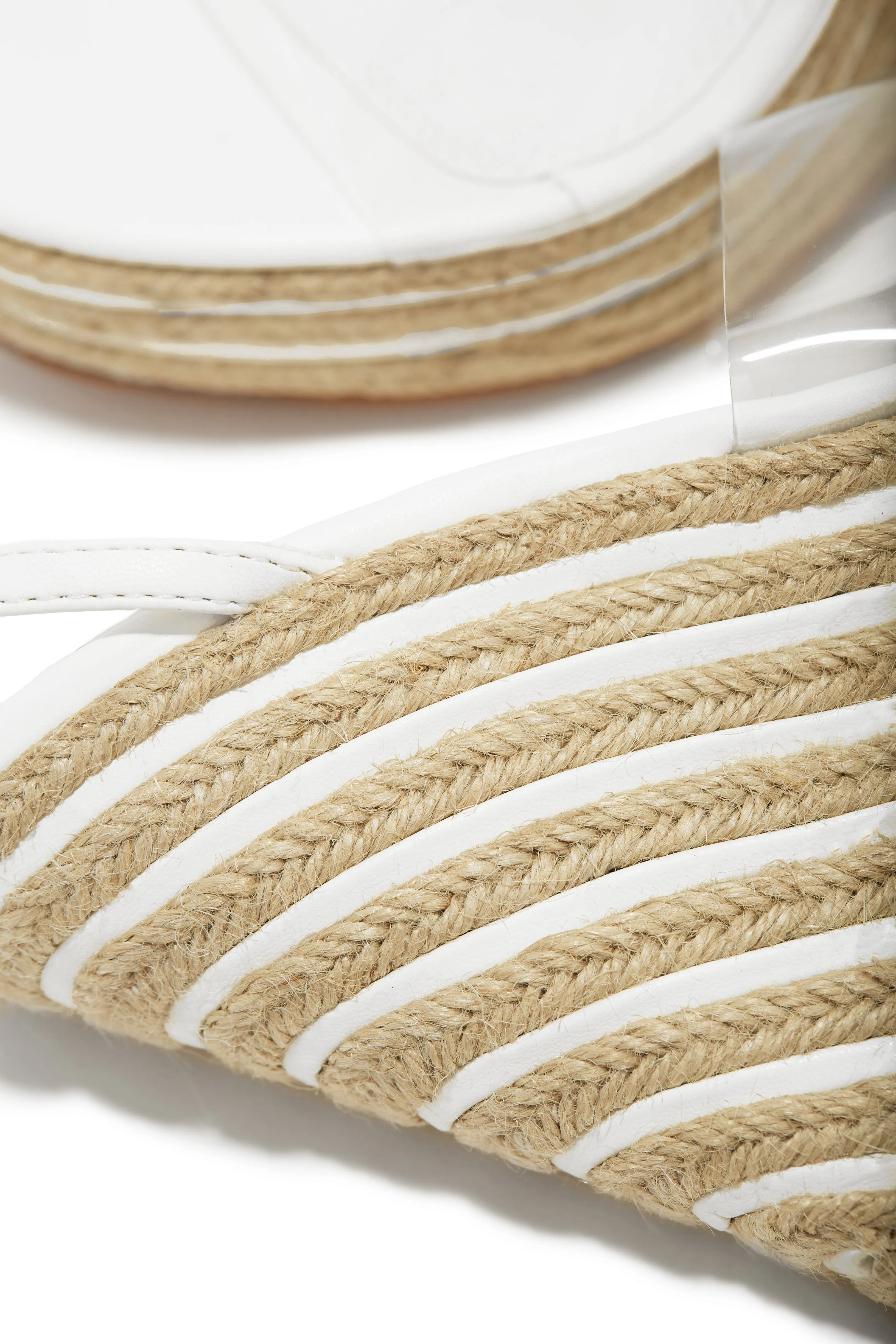 Summer Uniform Platform Espadrille Wedges - White sold by Miss Lola product image thumbnail 4