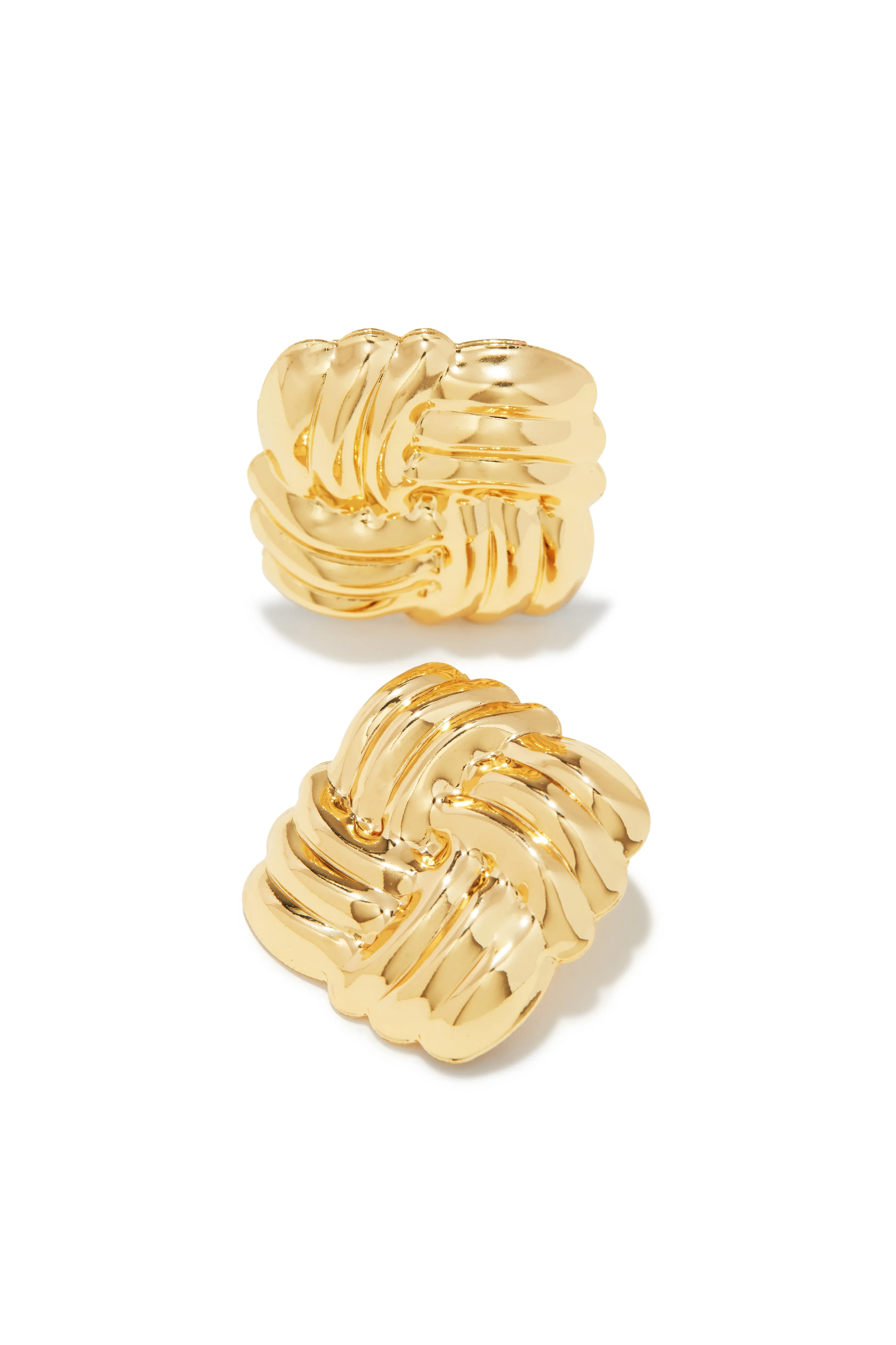 Elanya Statement Earring - Gold sold by Miss Lola