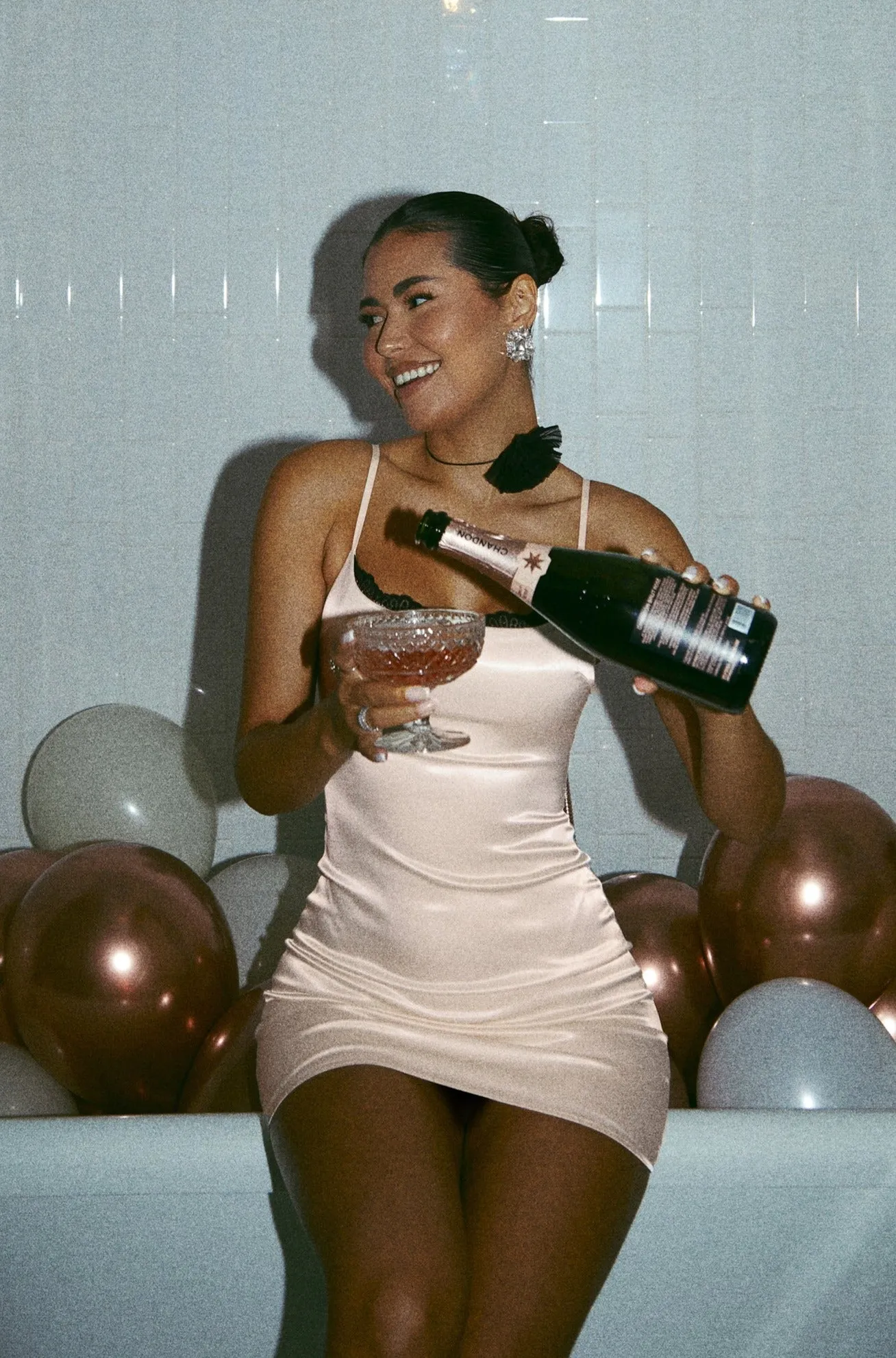 All Nighter Mini Dress - Cream sold by Miss Lola product image thumbnail 5