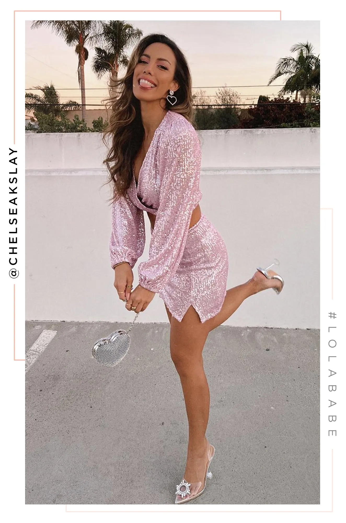 Luxe Affair Embellished Clear Pointed Toe Pumps - Silver sold by Miss Lola product image thumbnail 5