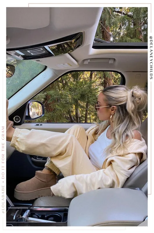 Cozy Mornings High Waist Jogger Pant - Butter sold by Miss Lola