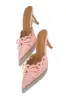Sylvia Pump Heel Mules - Pink sold by Miss Lola