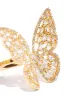Lena CZ Gold Plated Adjustable Butterly Ring - Gold sold by Miss Lola
