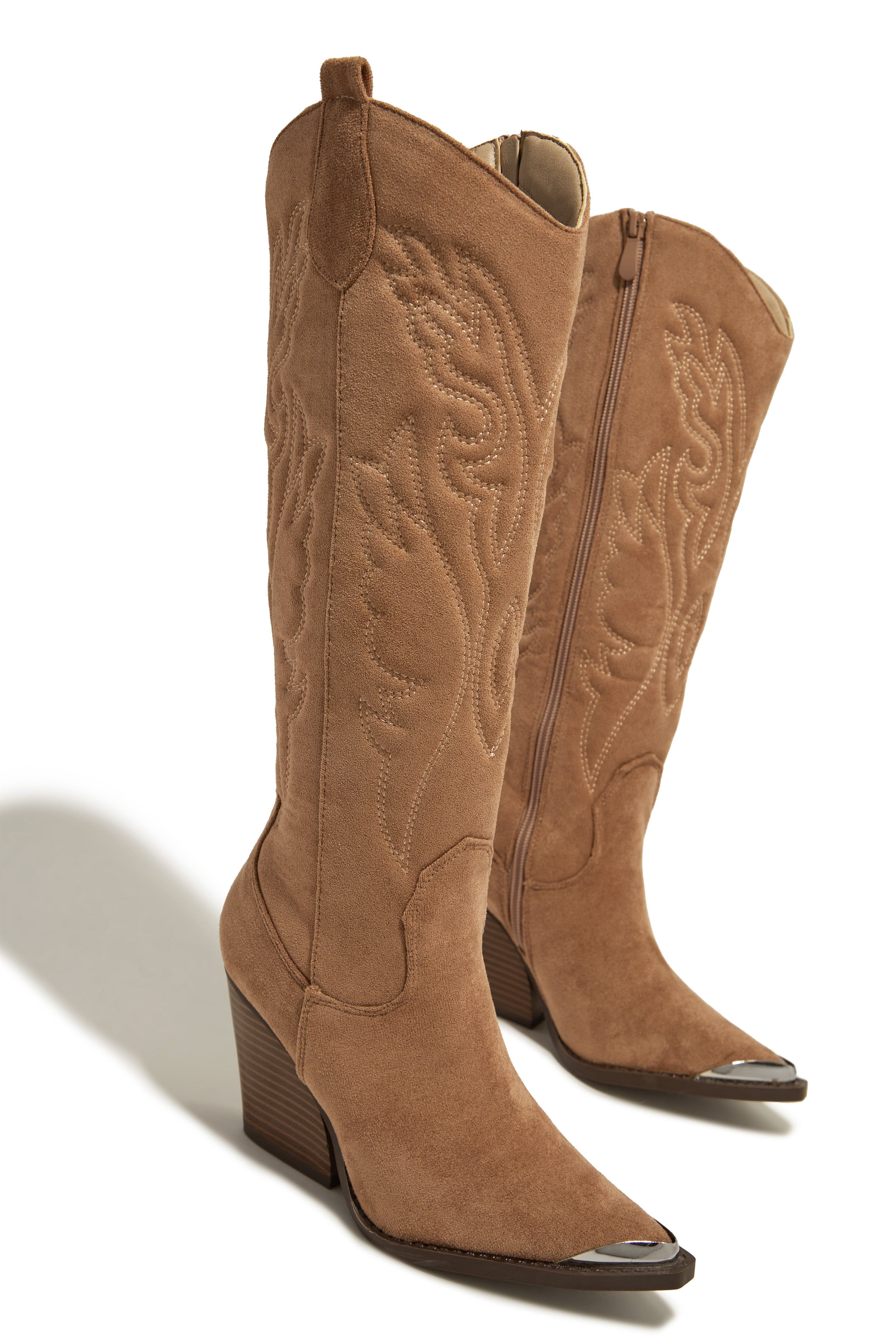 Nashville Cowboy Boots - Taupe sold by Miss Lola product image thumbnail 3