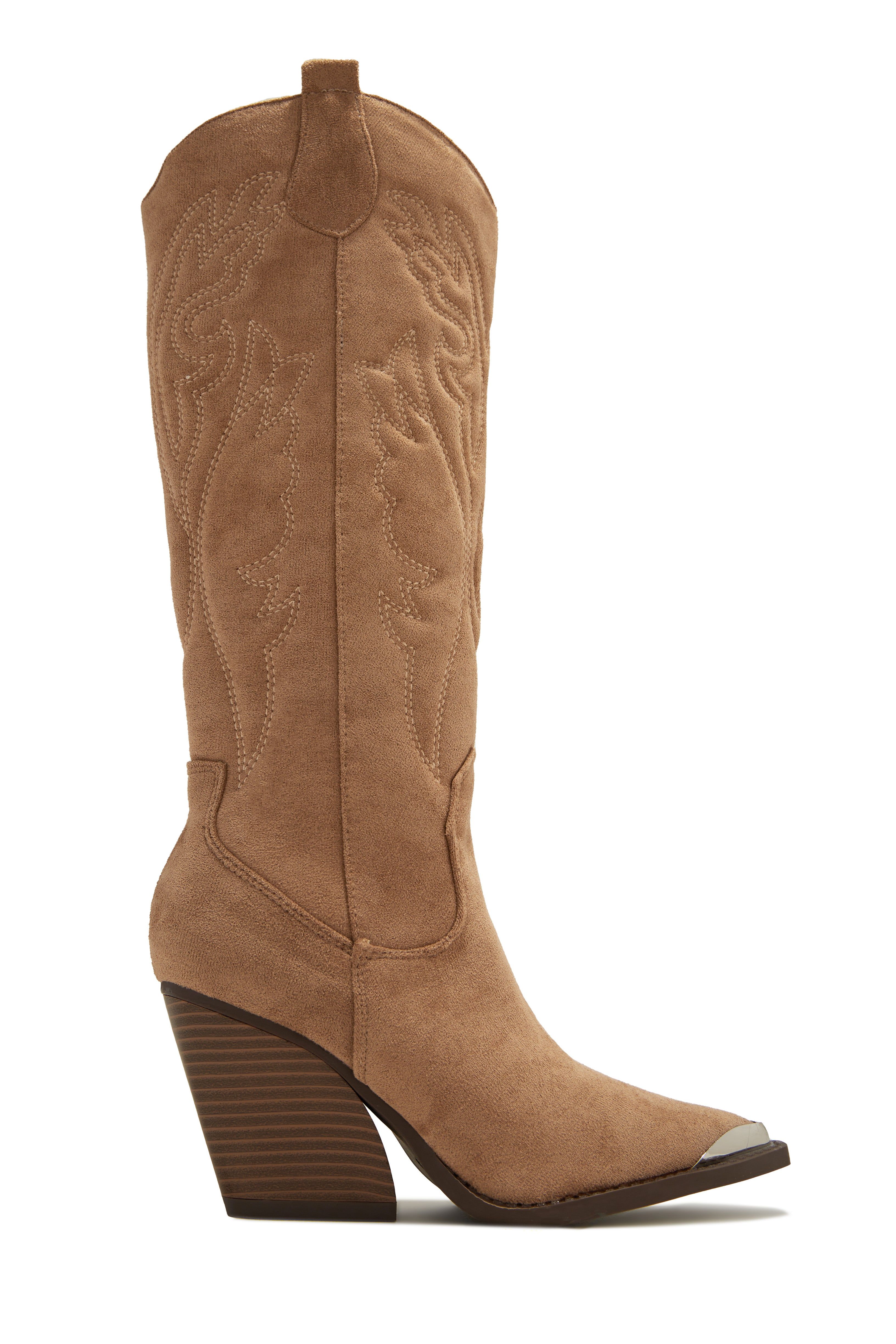 Nashville Cowboy Boots - Taupe sold by Miss Lola product image thumbnail 2