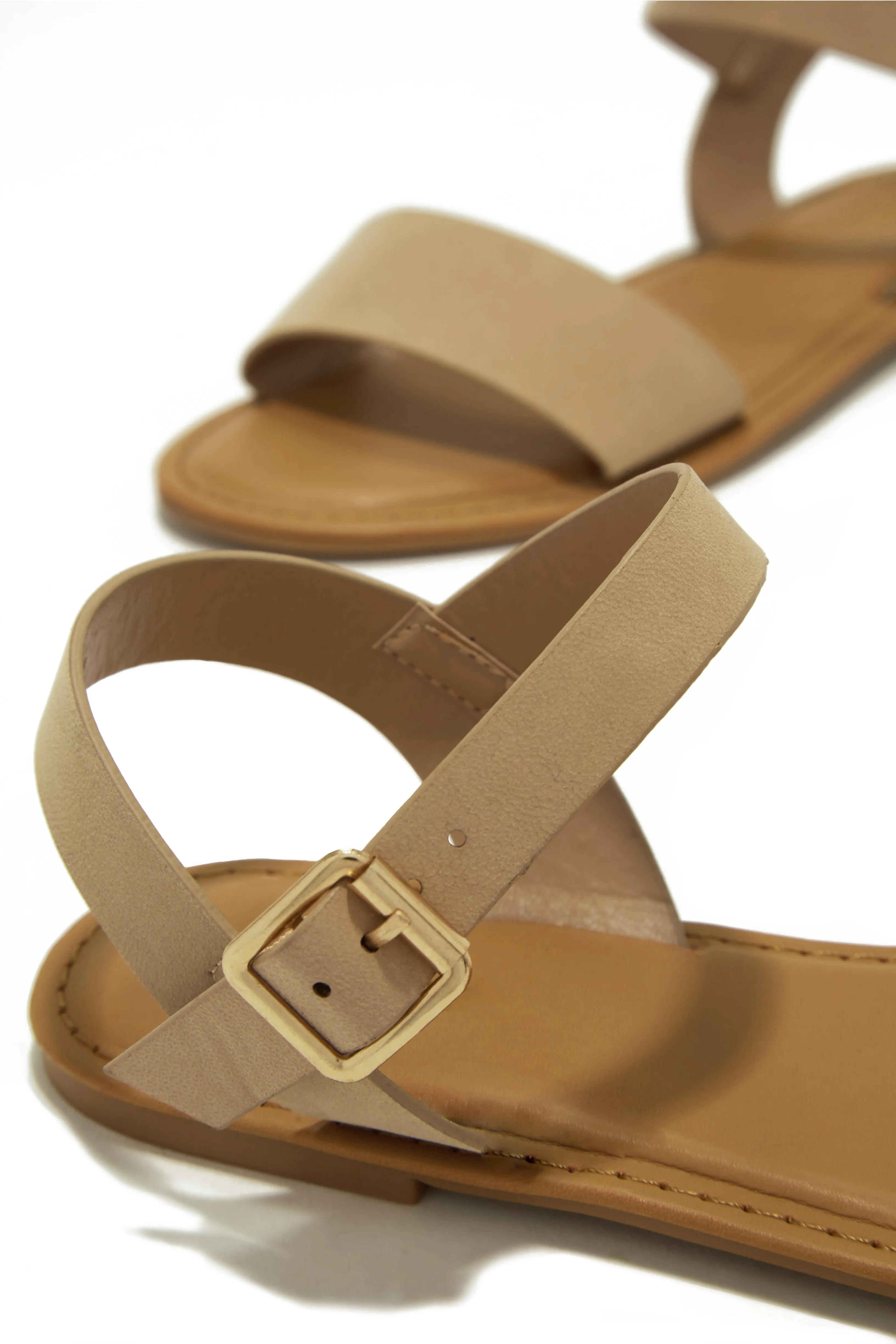 Tulum Style Flat Sandals - Nude sold by Miss Lola product image thumbnail 2