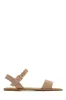 Tulum Style Flat Sandals - Nude sold by Miss Lola