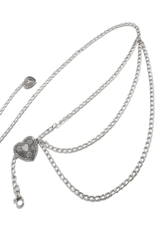 Love Lasso Chain Belt - Silver sold by Miss Lola