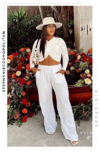 Primavera Flat Brim Hat - Ivory sold by Miss Lola