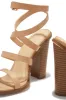 Jennie Strappy High Heels - Nude sold by Miss Lola