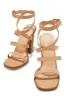 Jennie Strappy High Heels - Nude sold by Miss Lola