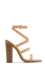 Jennie Strappy High Heels - Nude sold by Miss Lola