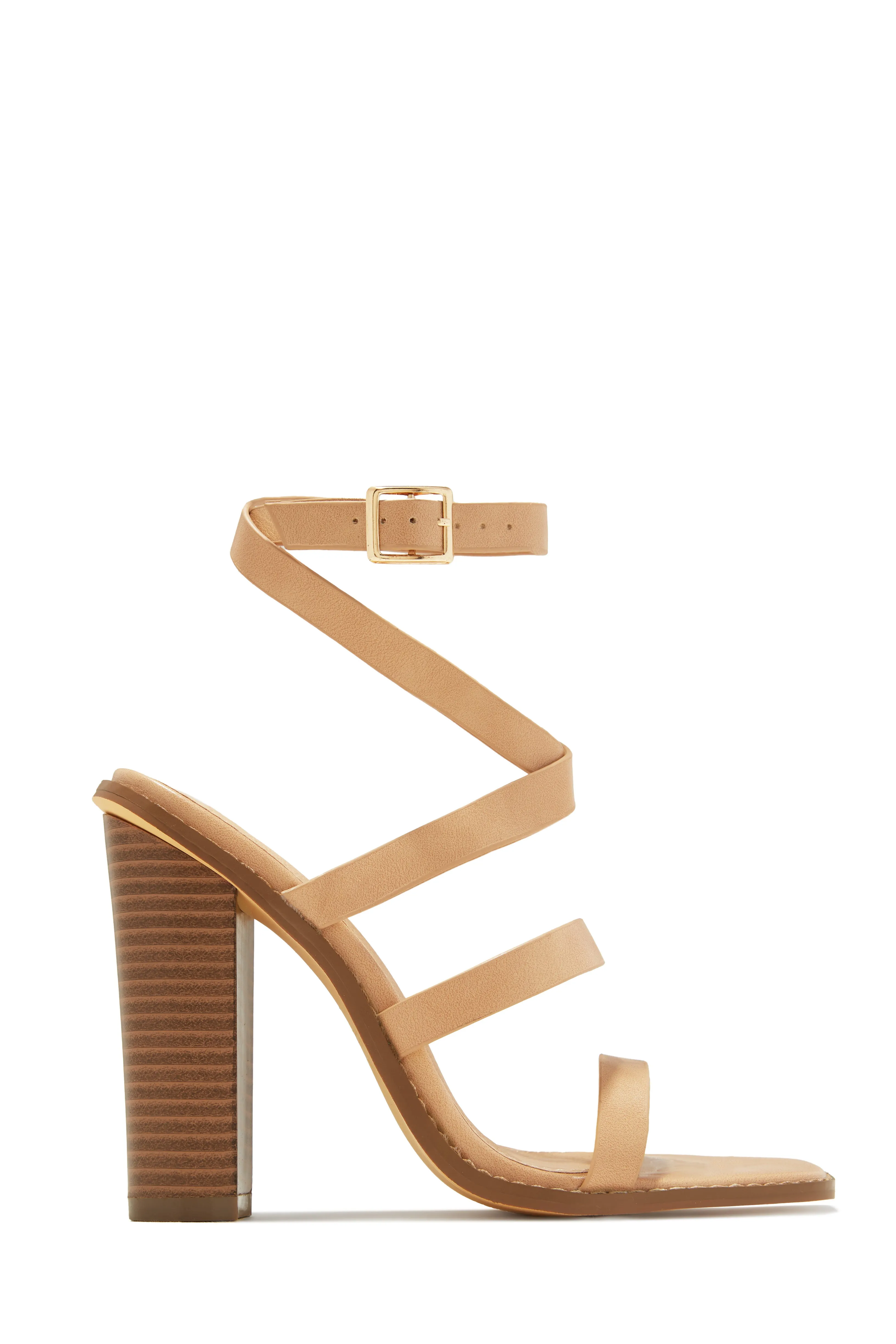 Jennie Strappy High Heels - Nude sold by Miss Lola product image thumbnail 5