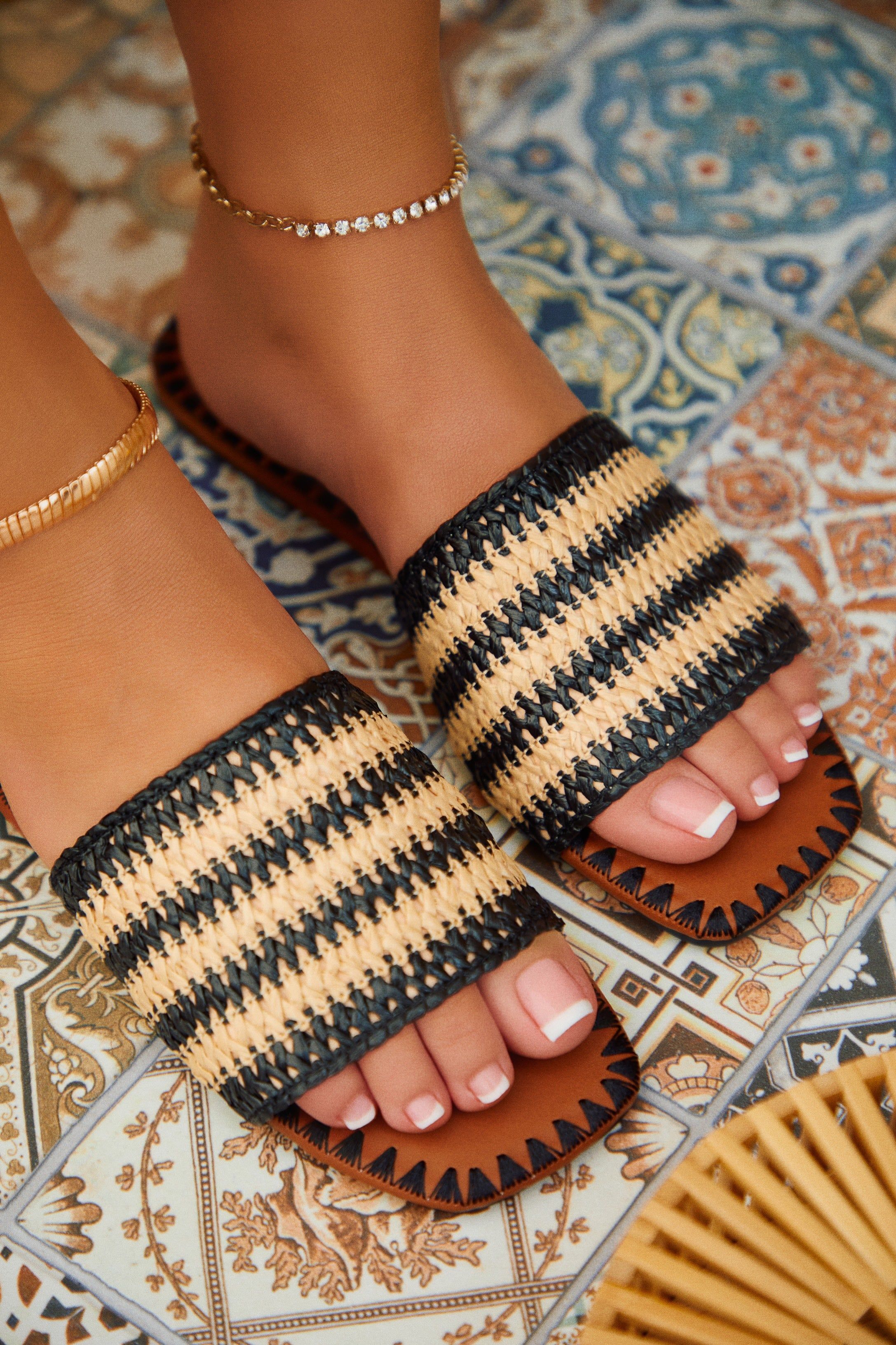 Jaylen Slip On Sandals - Black sold by Miss Lola product image thumbnail 4