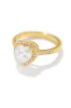 Only Yours Embellished Heart Stone Ring - Silver sold by Miss Lola