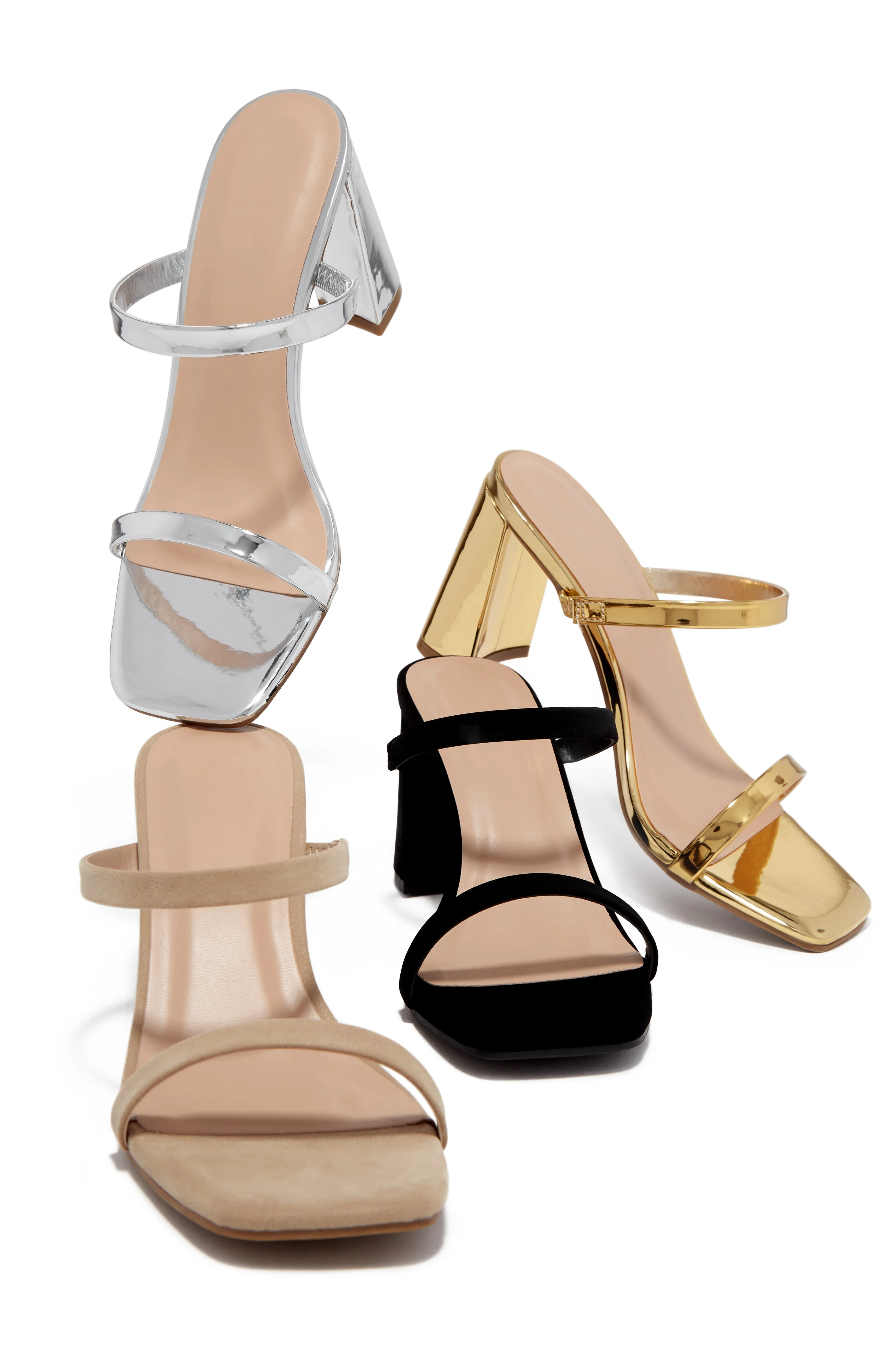 Jaynee Block Heel Mules - Nude sold by Miss Lola product image thumbnail 4