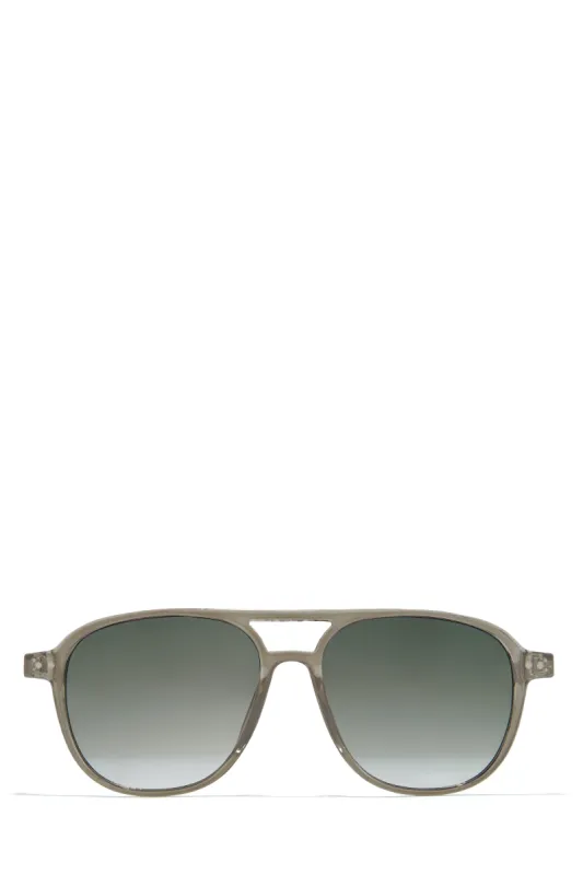 Leina Aviator Sunglasses - Grey sold by Miss Lola