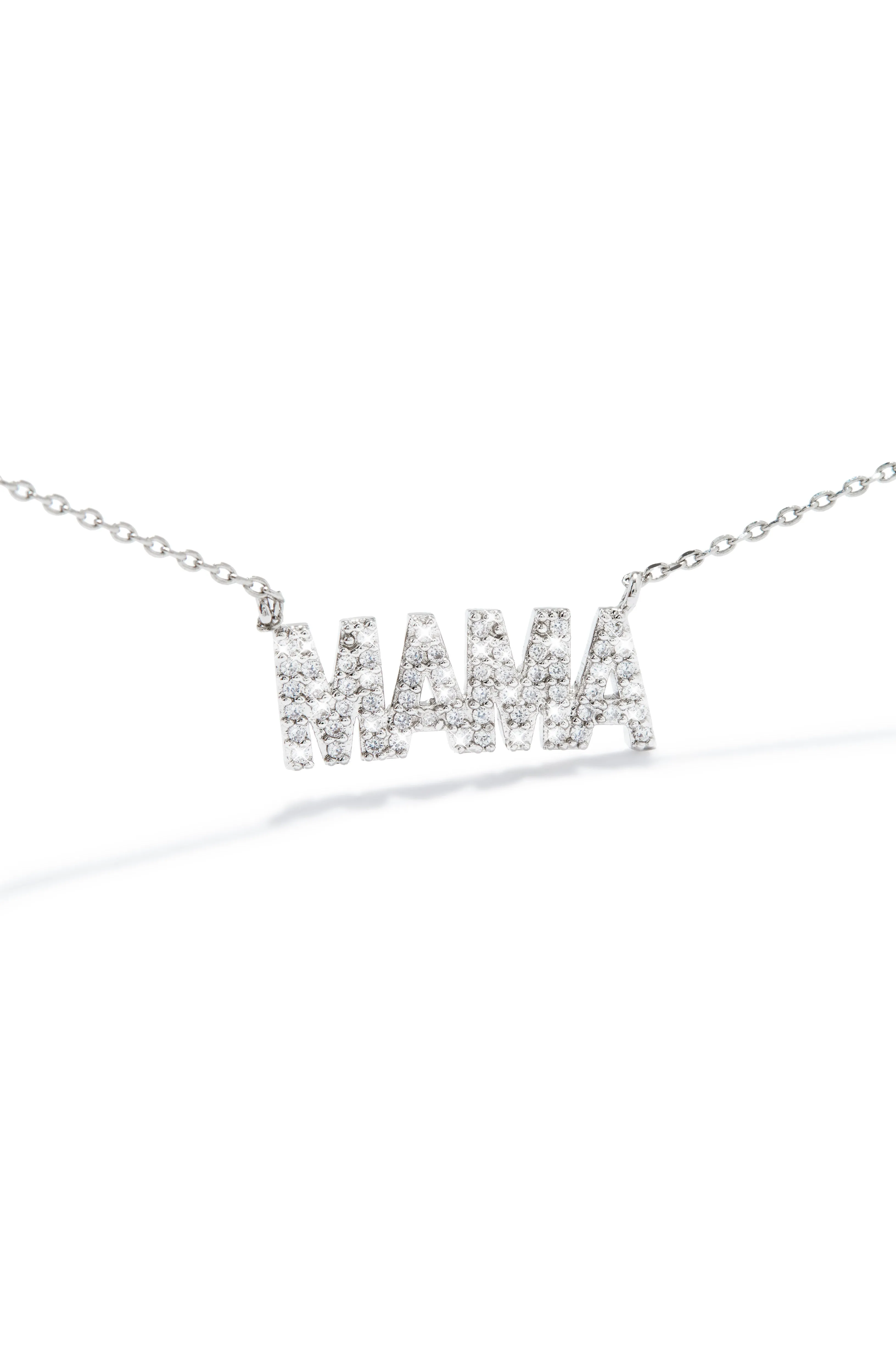 Mama Embellished Necklace - Silver sold by Miss Lola product image thumbnail 4