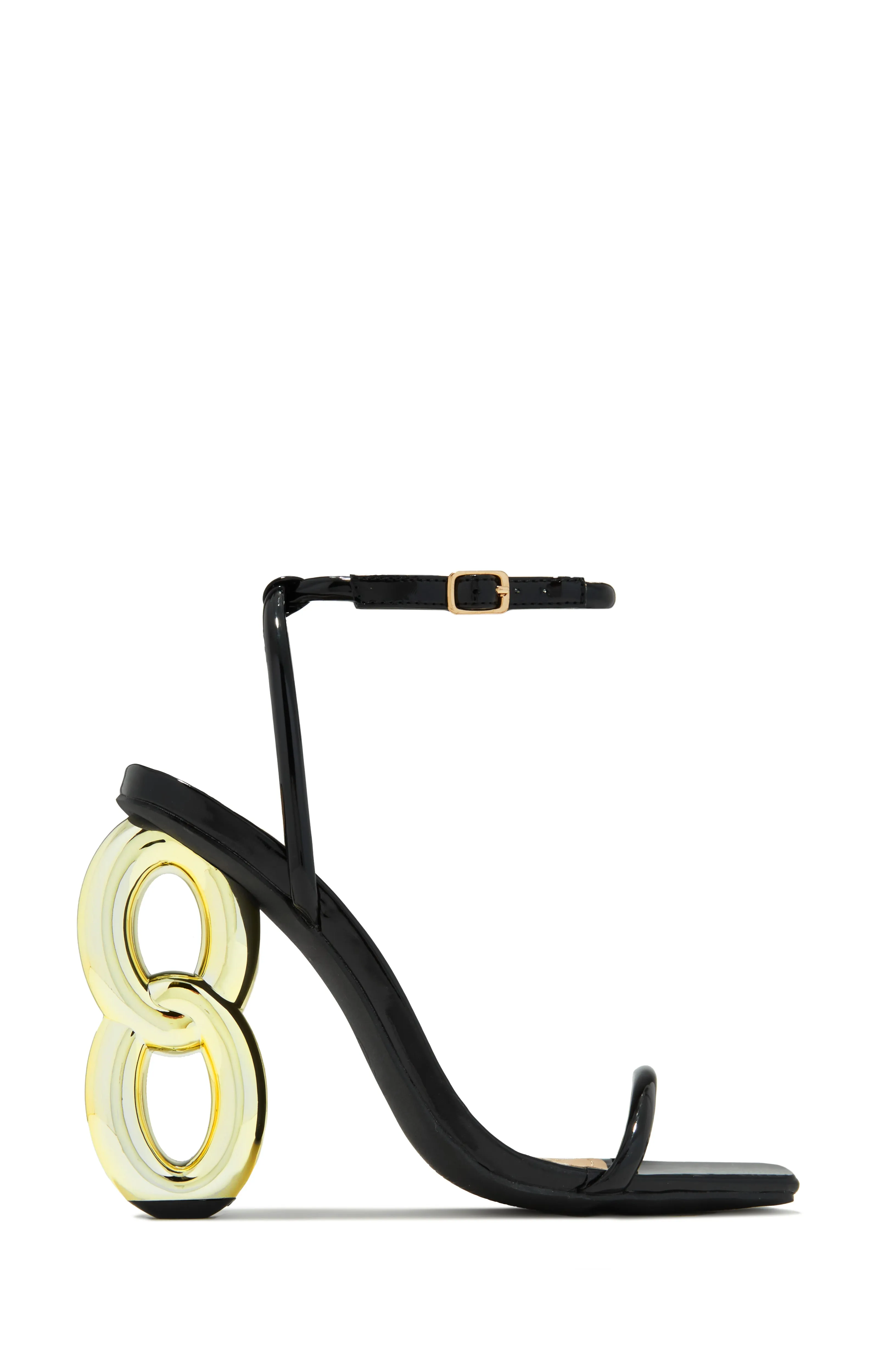 Nayela Single Sole High Heels - Black sold by Miss Lola product image thumbnail 5