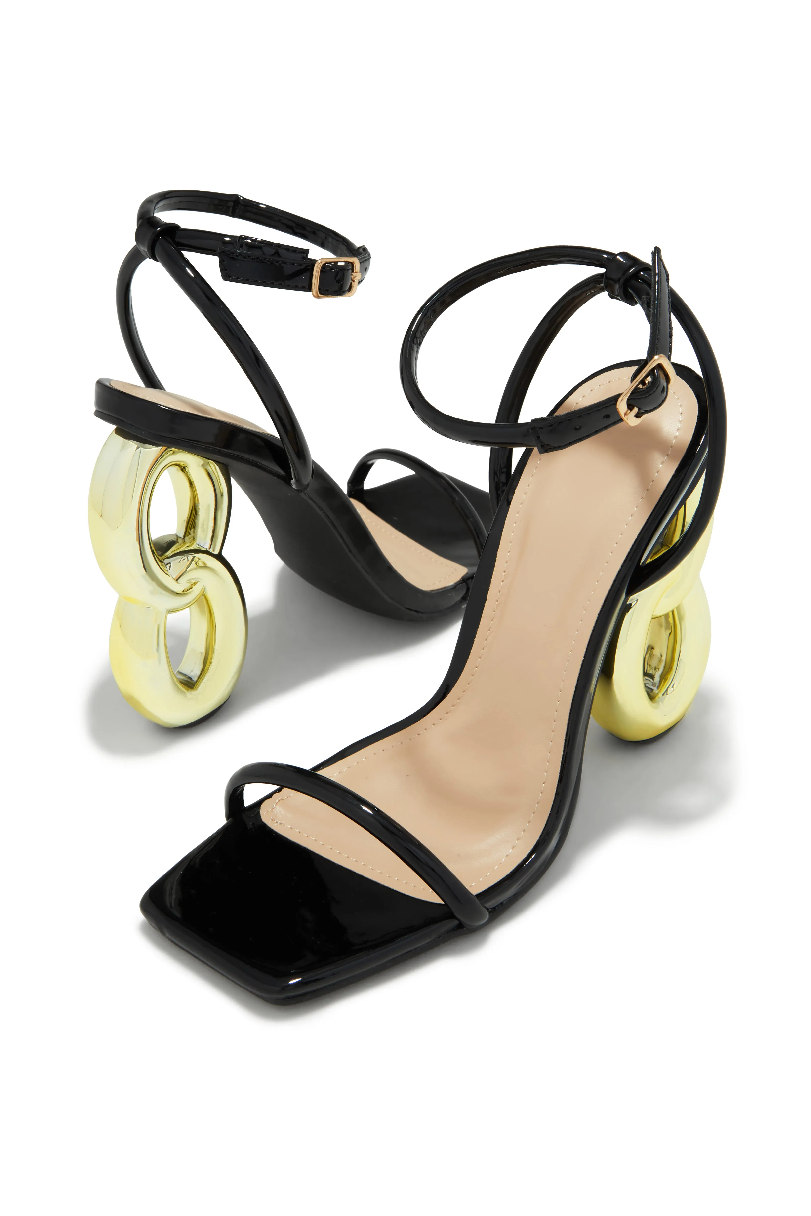 Nayela Single Sole High Heels - Black sold by Miss Lola product image thumbnail 2