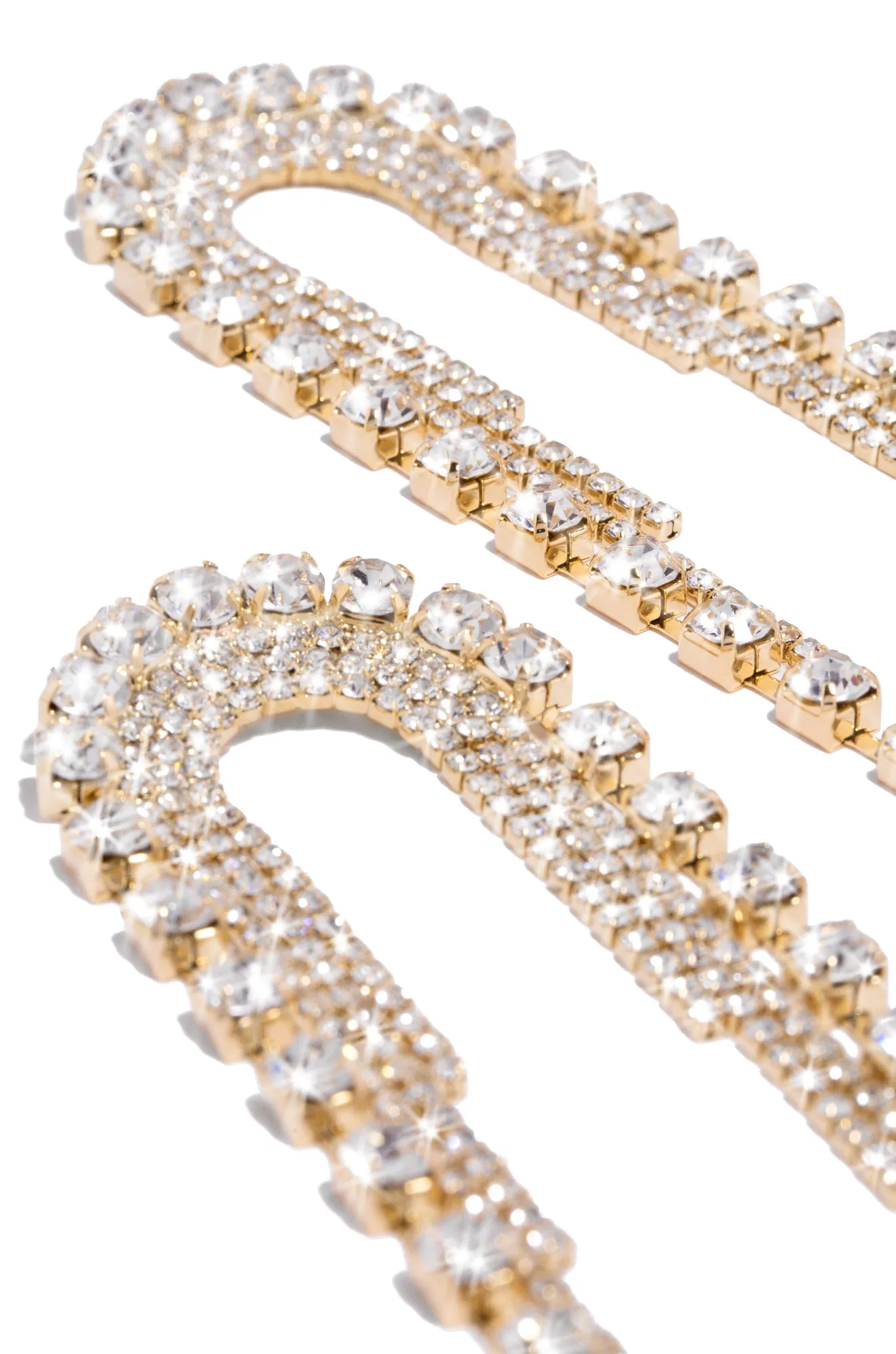 Special Touch Embellished Dangle Earring - Gold sold by Miss Lola product image thumbnail 4