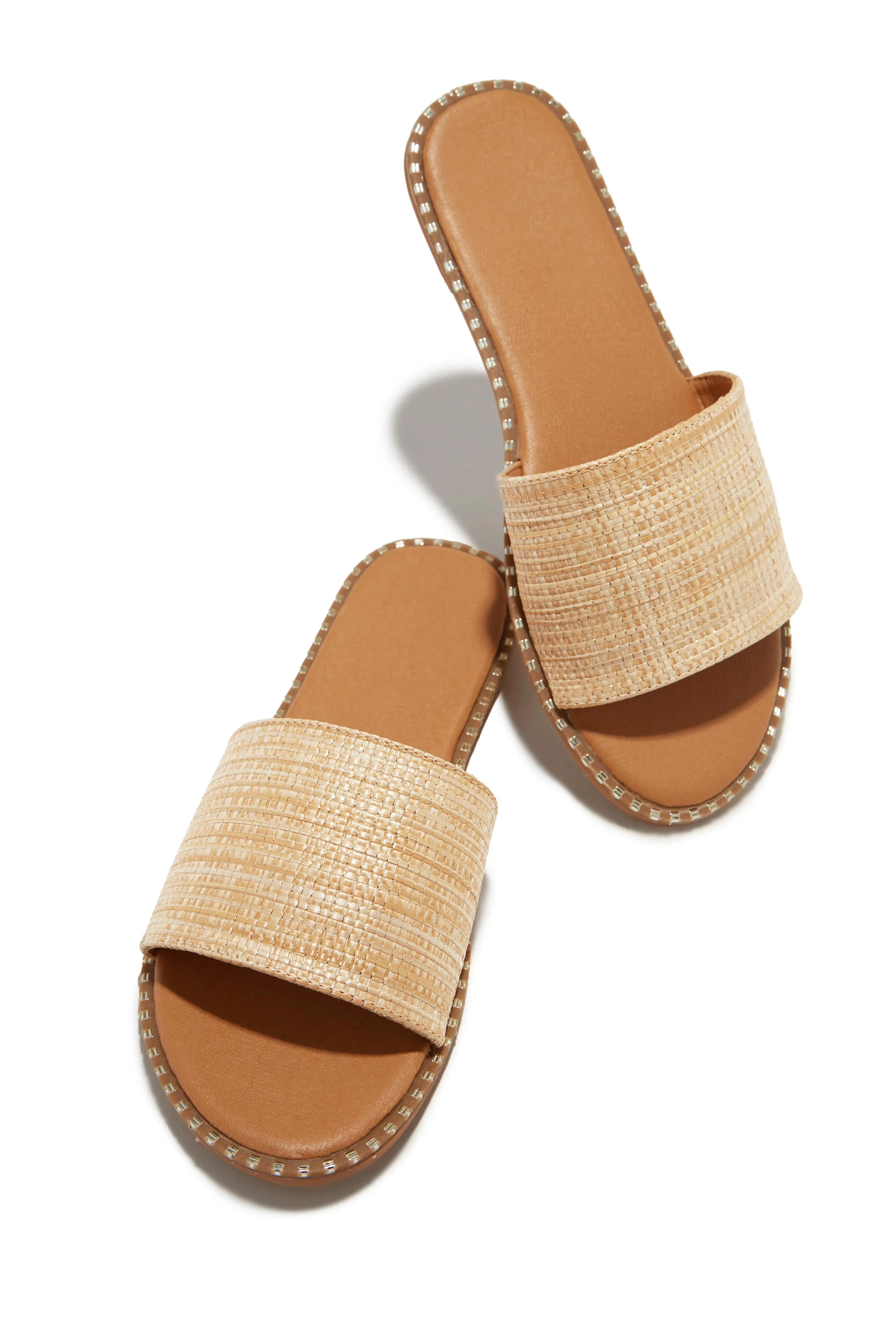 Exotic Summer Slip On Sandals - Natural sold by Miss Lola product image thumbnail 4