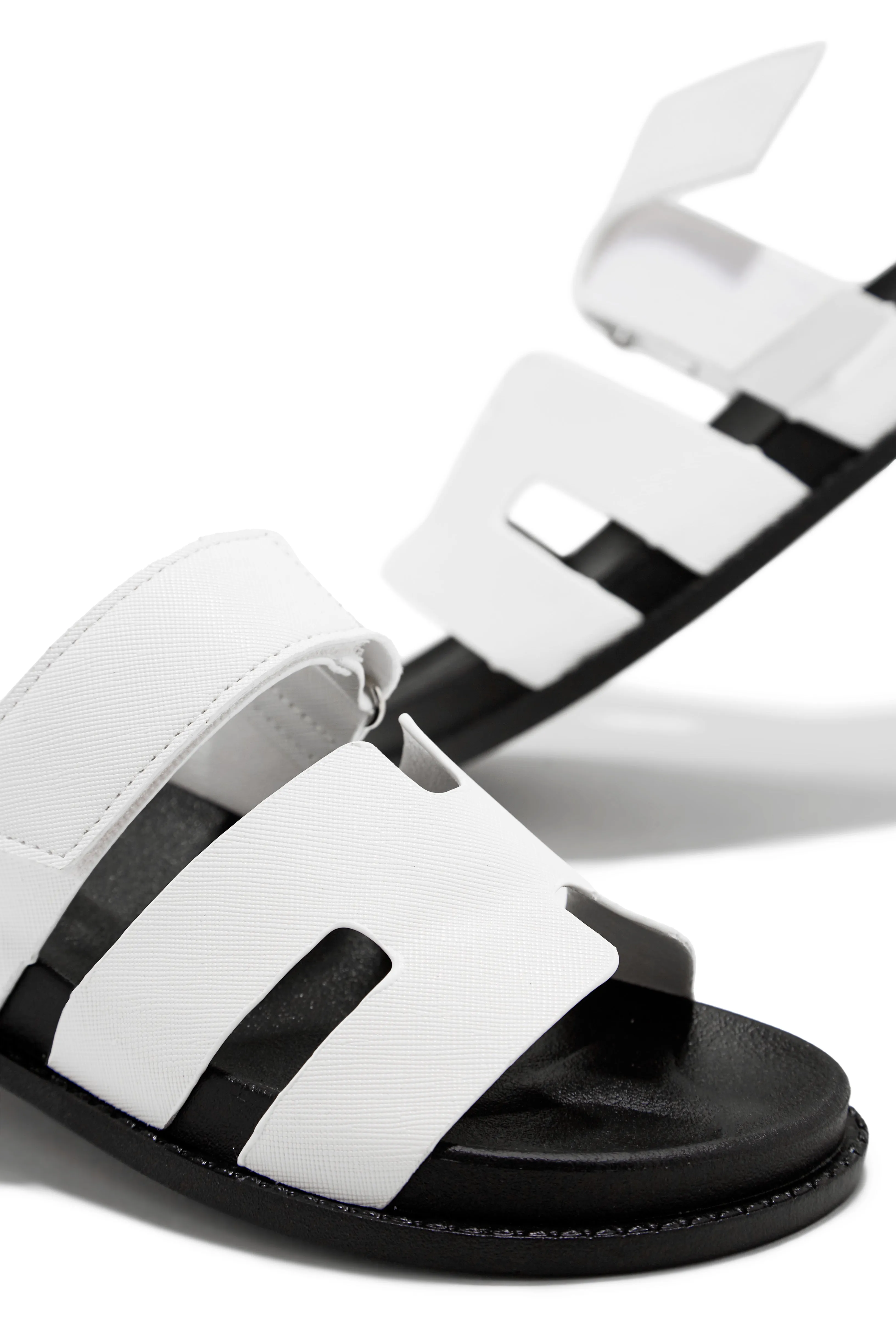 Evana Slip On Sandals - White sold by Miss Lola product image thumbnail 3