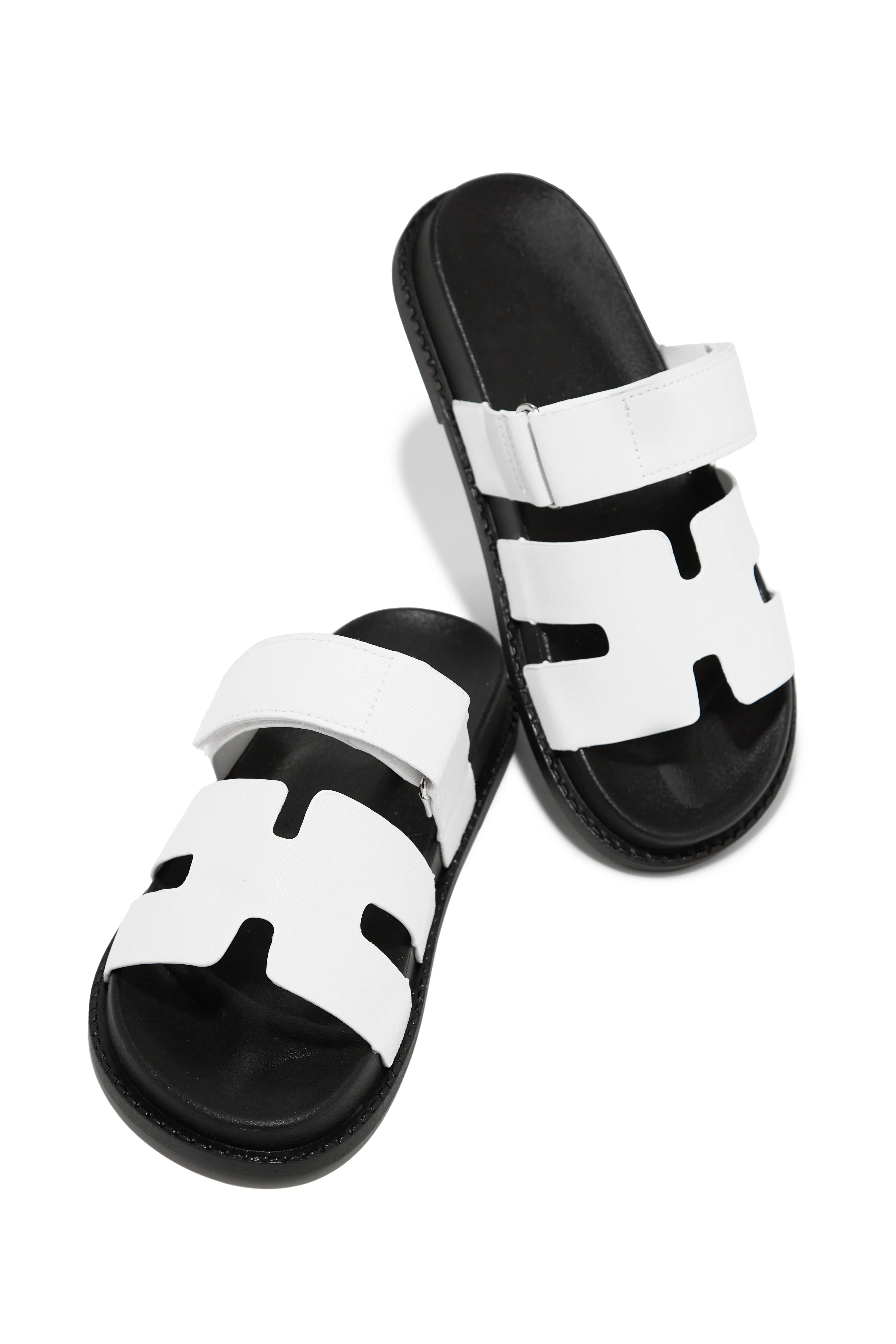 Evana Slip On Sandals - White sold by Miss Lola product image thumbnail 4