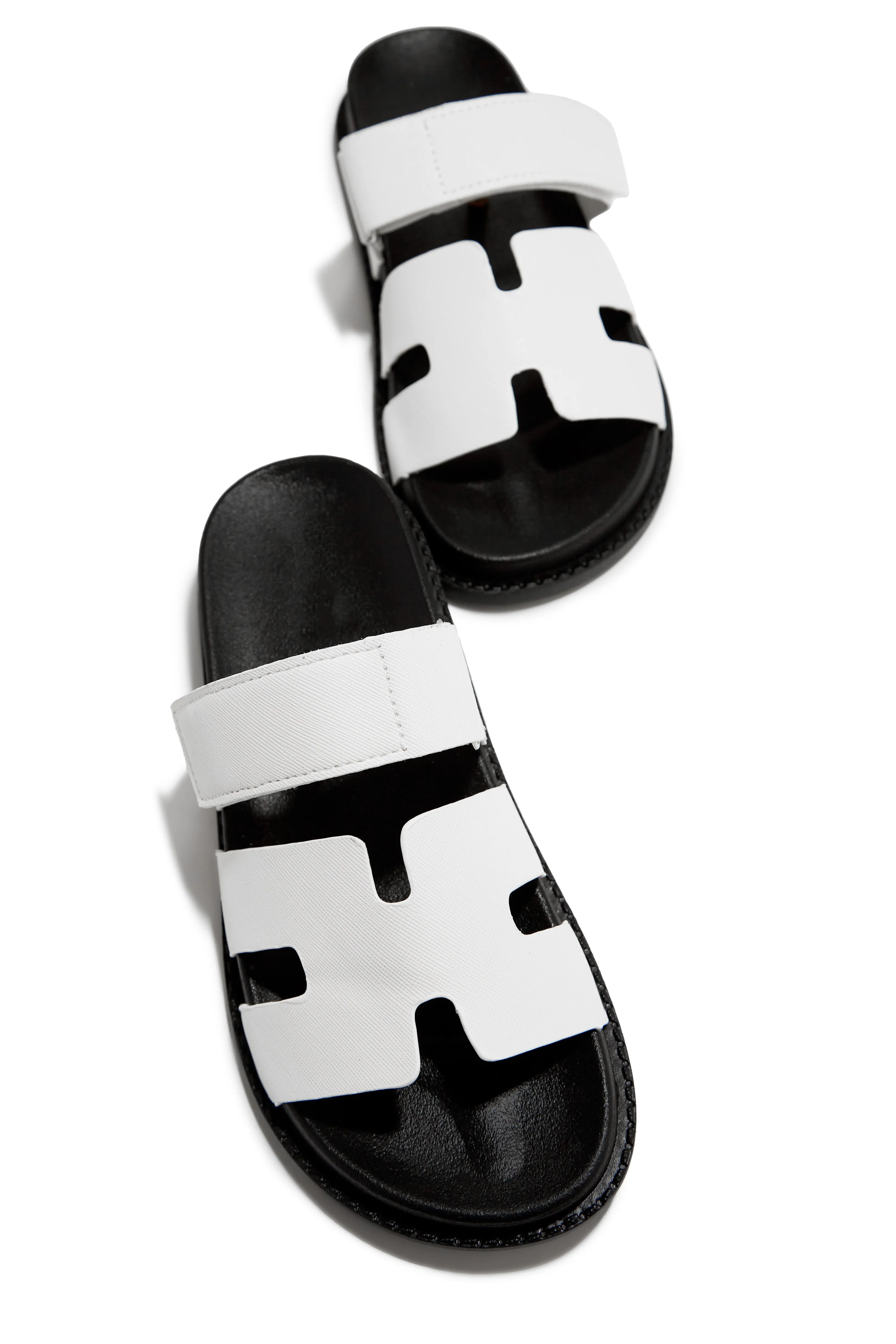 Evana Slip On Sandals - White sold by Miss Lola product image thumbnail 2