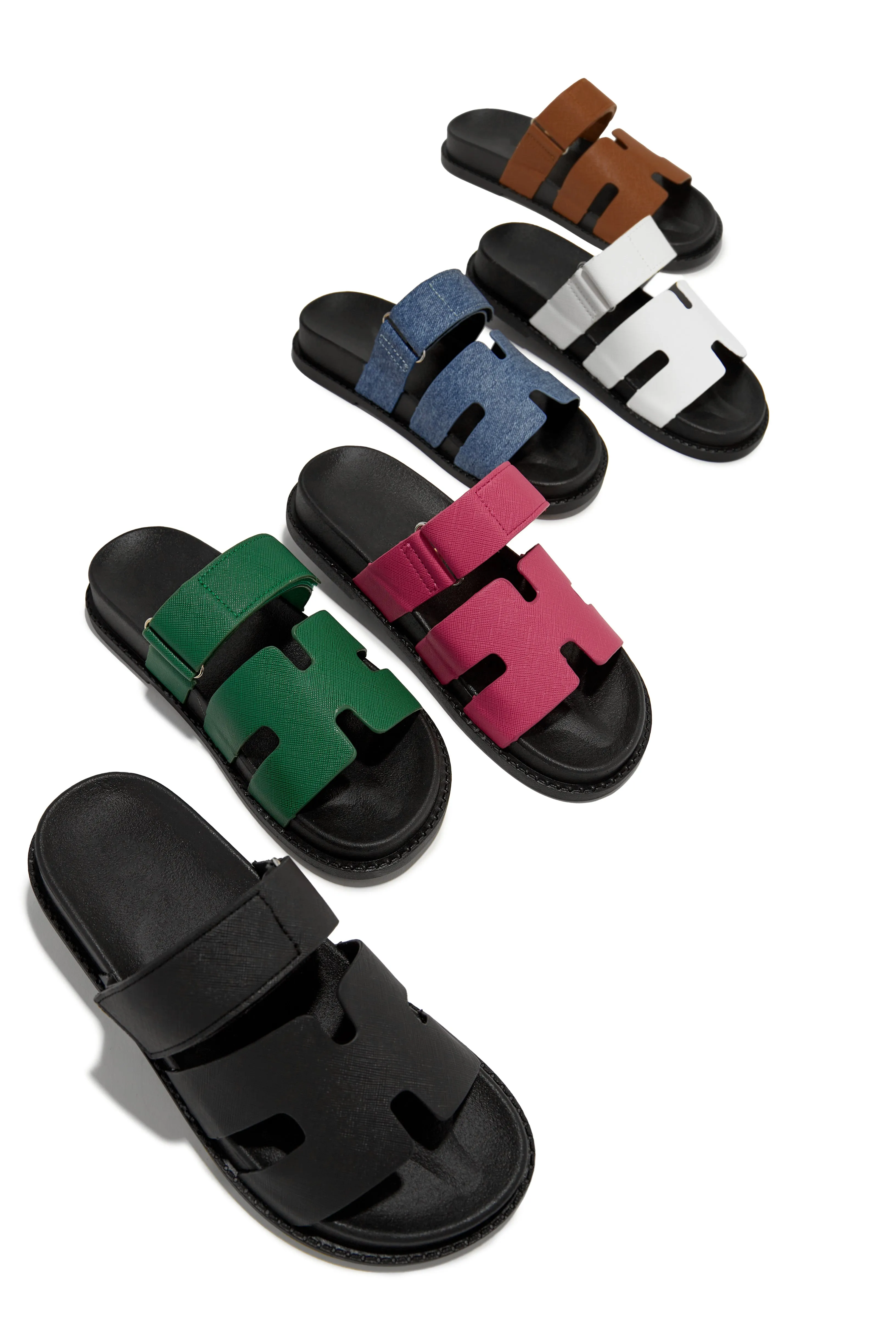 Evana Slip On Sandals - White sold by Miss Lola product image thumbnail 5