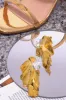 Kiasu Embellished Statement Dangle Earring - Yellow sold by Miss Lola