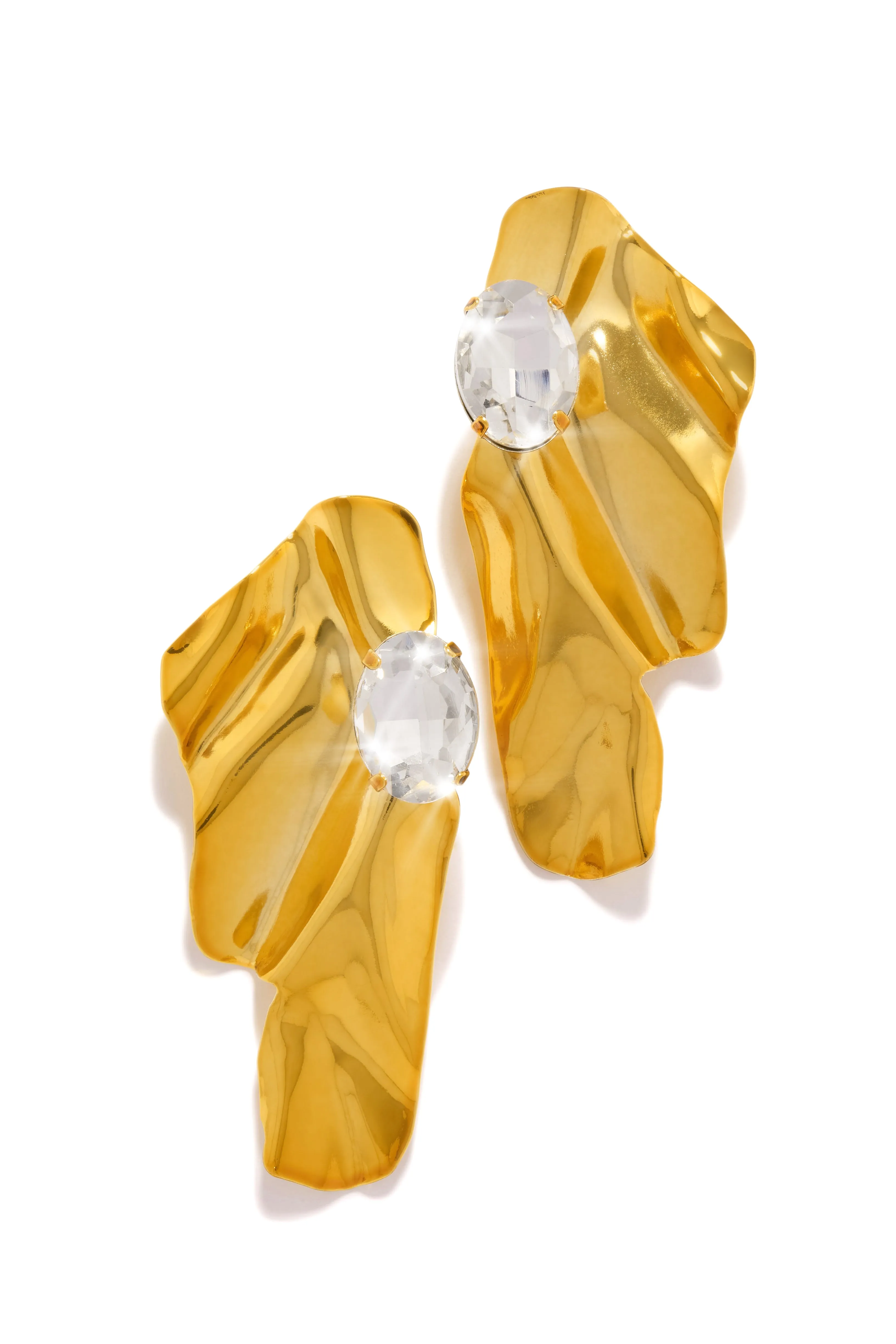 Kiasu Embellished Statement Dangle Earring - Yellow sold by Miss Lola
