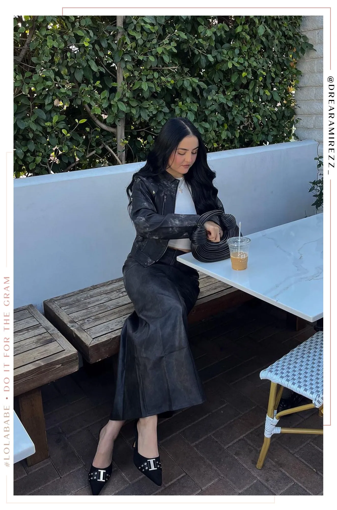 Akari PU Moto Jacket - Black sold by Miss Lola product image thumbnail 3