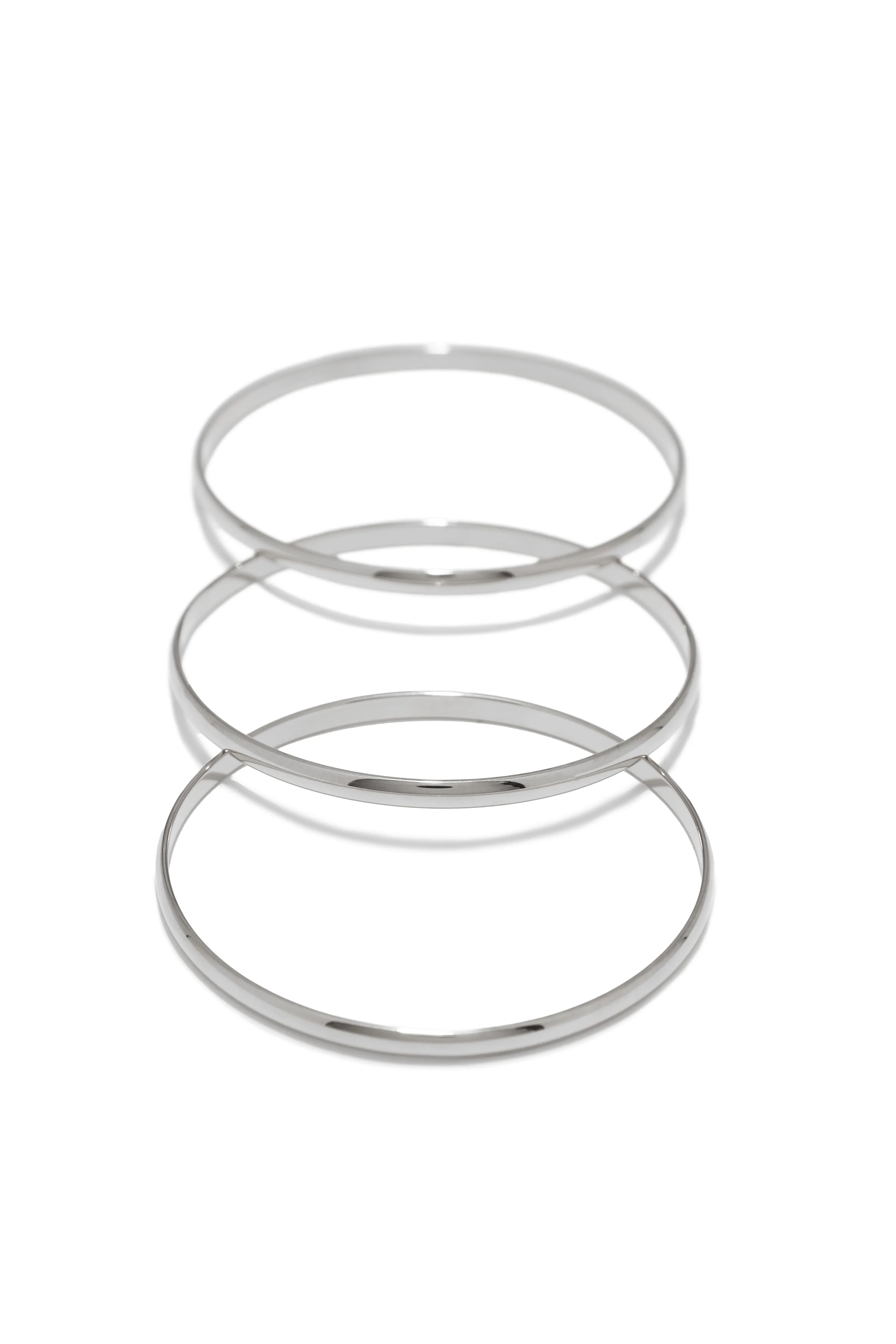 Ava Bangle Set - Silver sold by Miss Lola product image thumbnail 5
