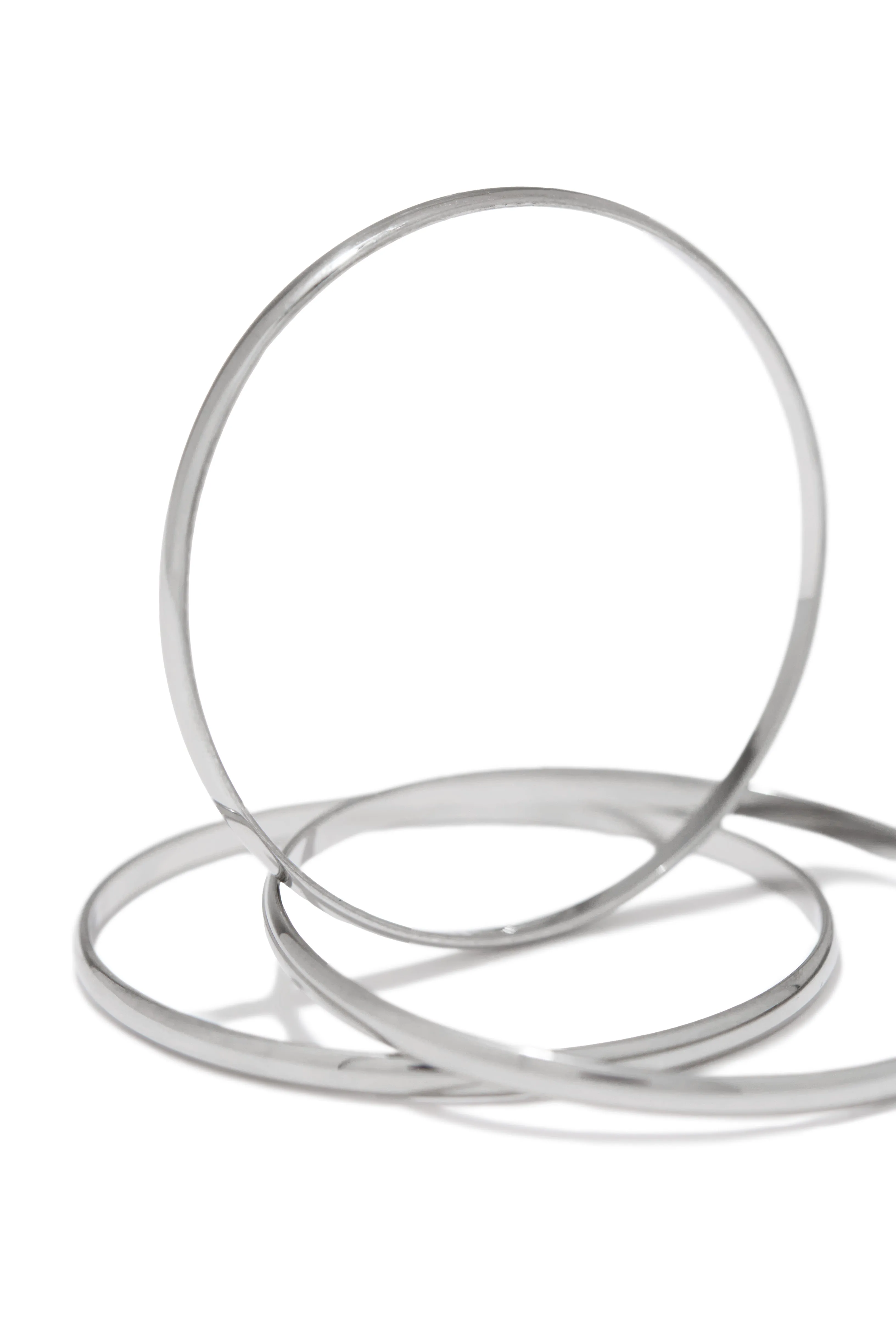 Ava Bangle Set - Silver sold by Miss Lola