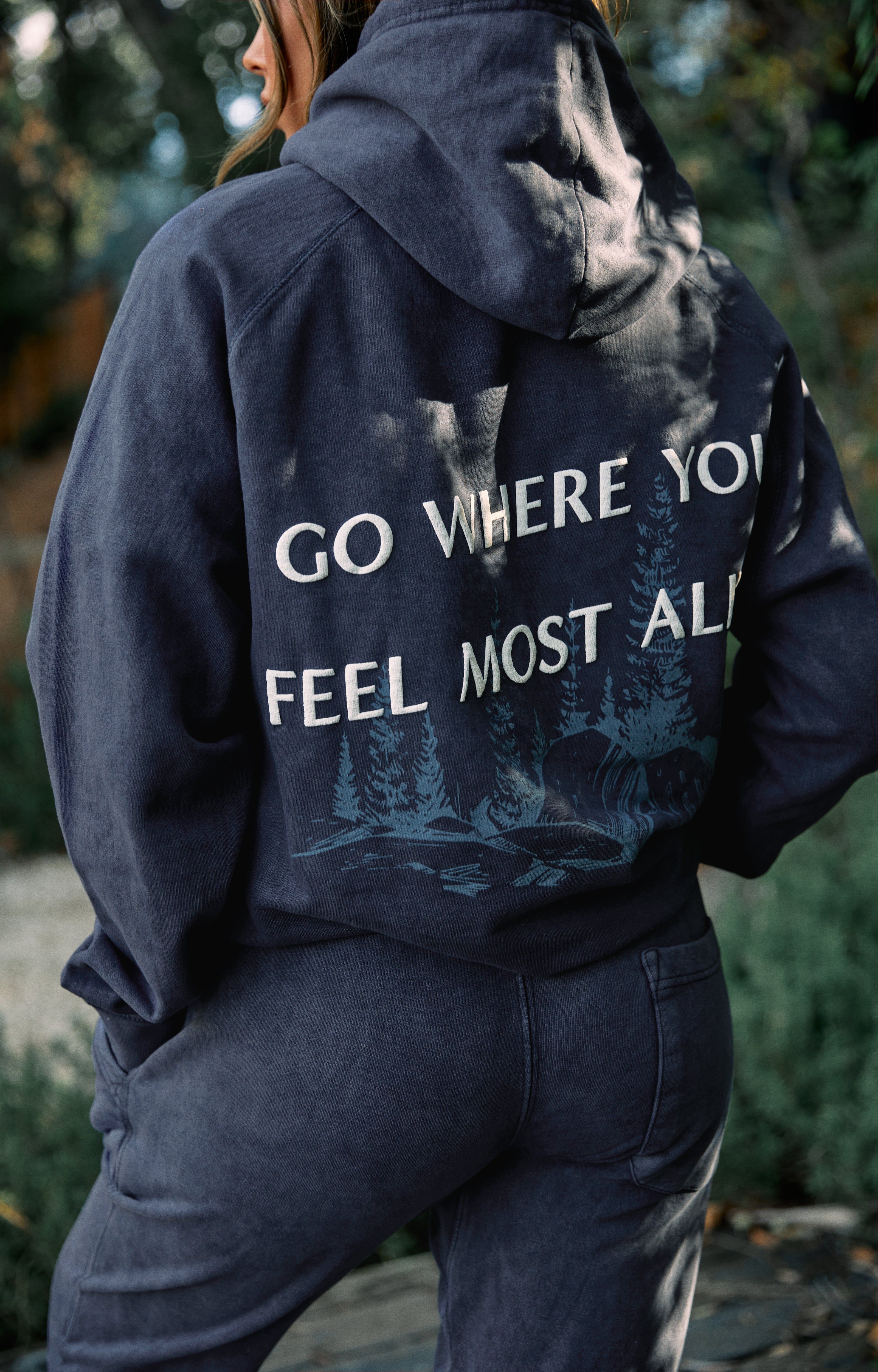 Grateful Hoodie - Blue sold by Miss Lola