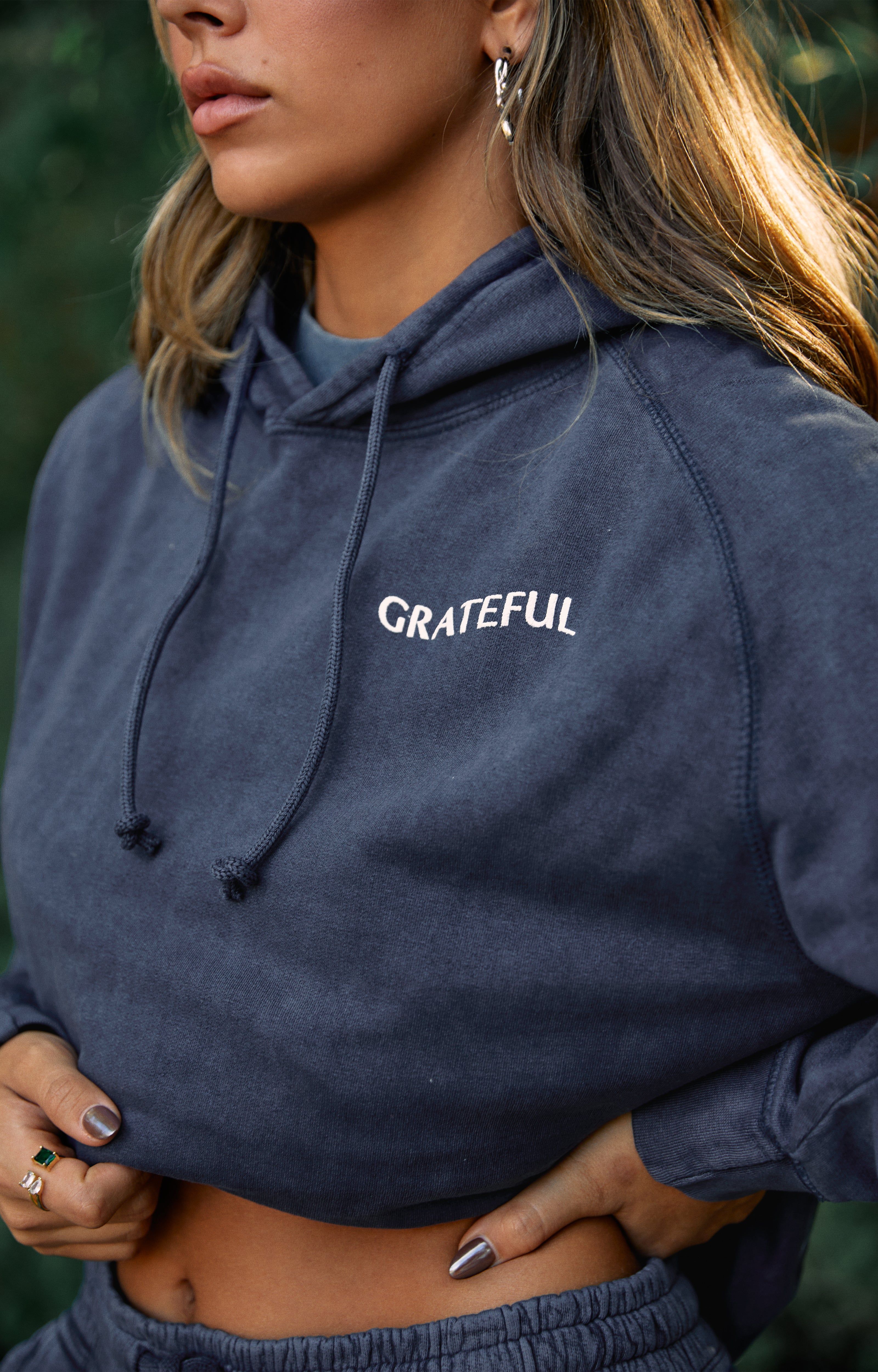 Grateful Hoodie - Blue sold by Miss Lola product image thumbnail 2