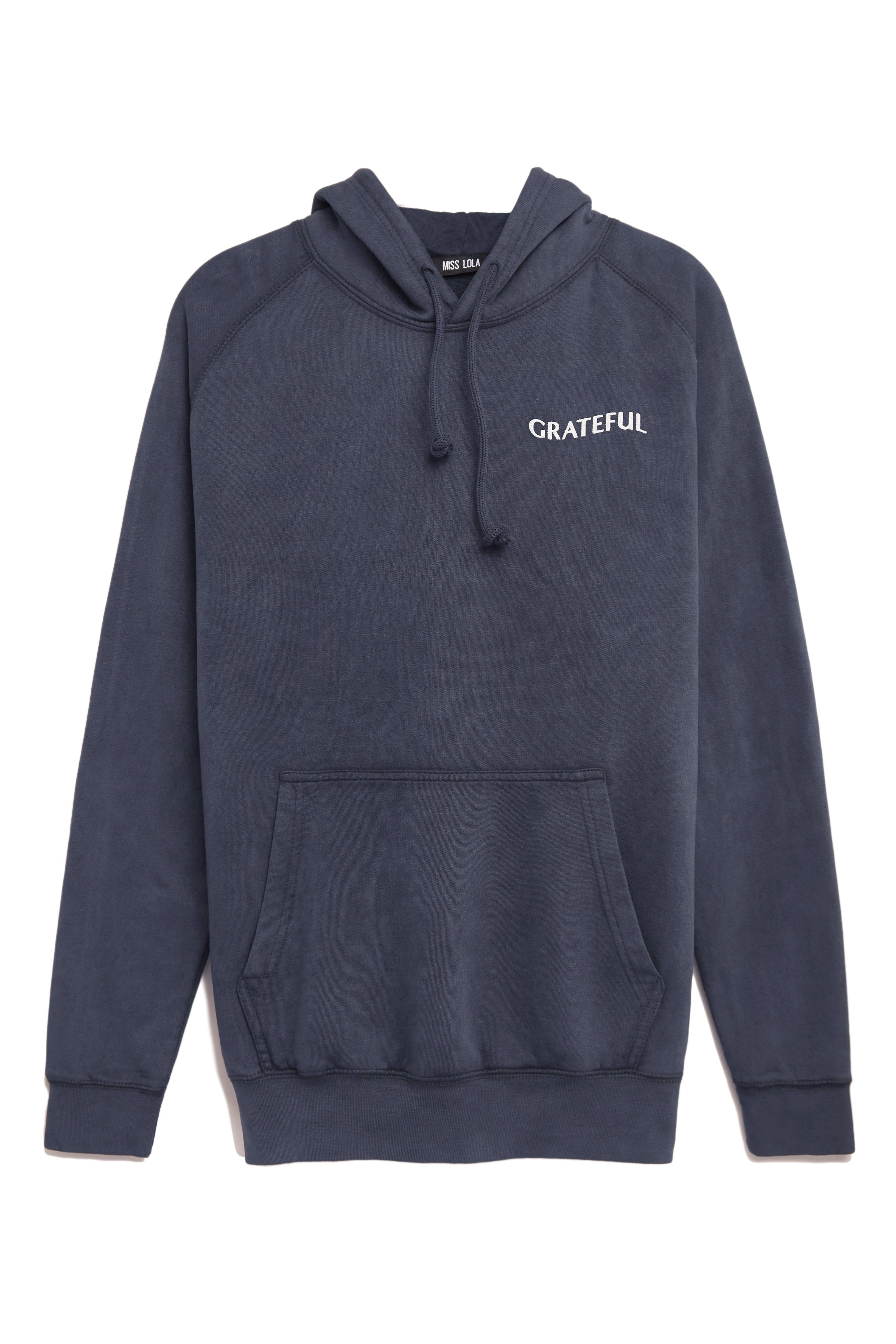 Grateful Hoodie - Blue sold by Miss Lola product image thumbnail 6