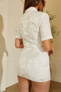 Sarina Mini Skirt - White sold by Miss Lola