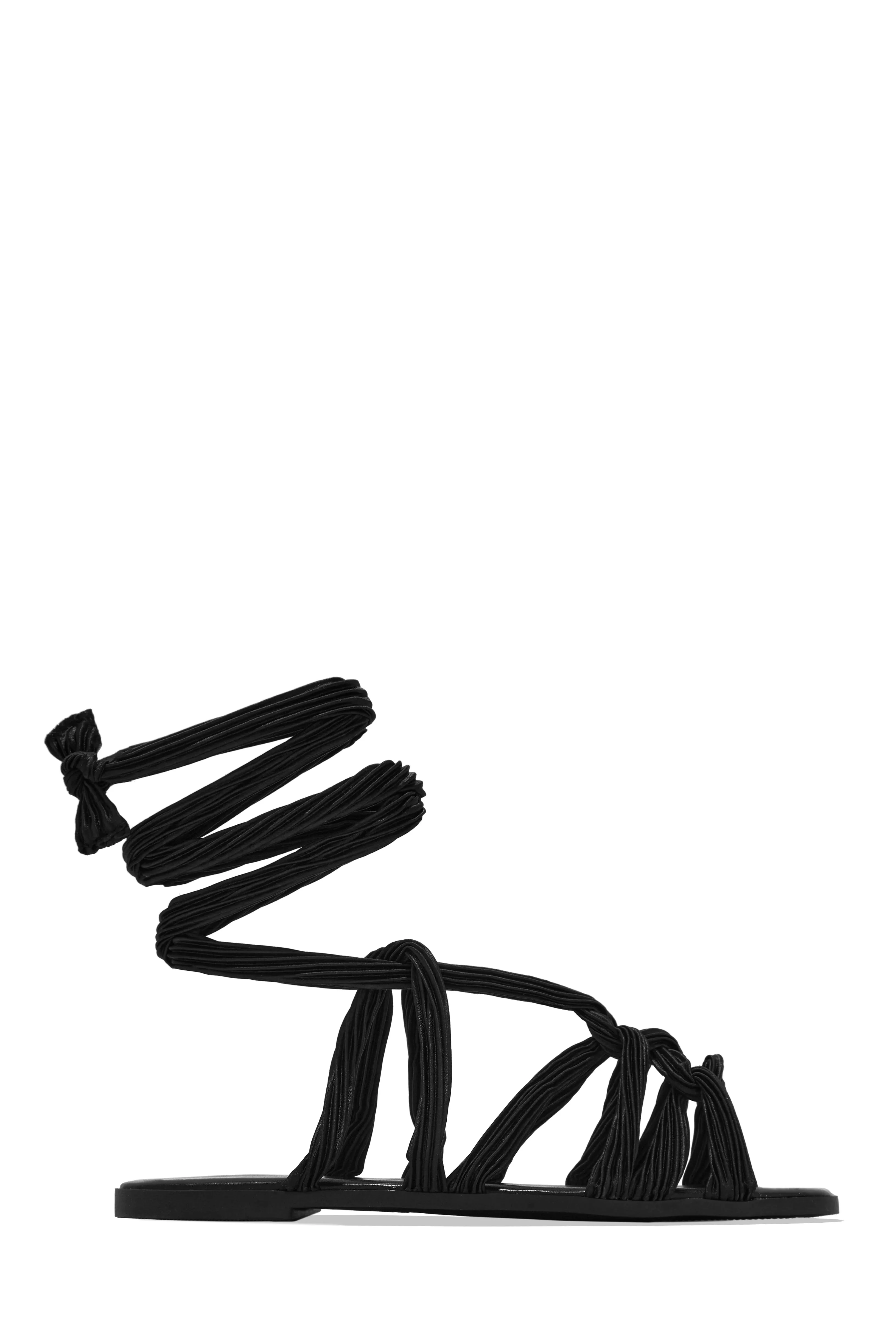 Bora Bora Lace Up Sandals - Black sold by Miss Lola product image thumbnail 2