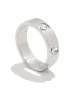 Jackie Rhodium Plated Stainless Steel CZ Ring - Silver sold by Miss Lola