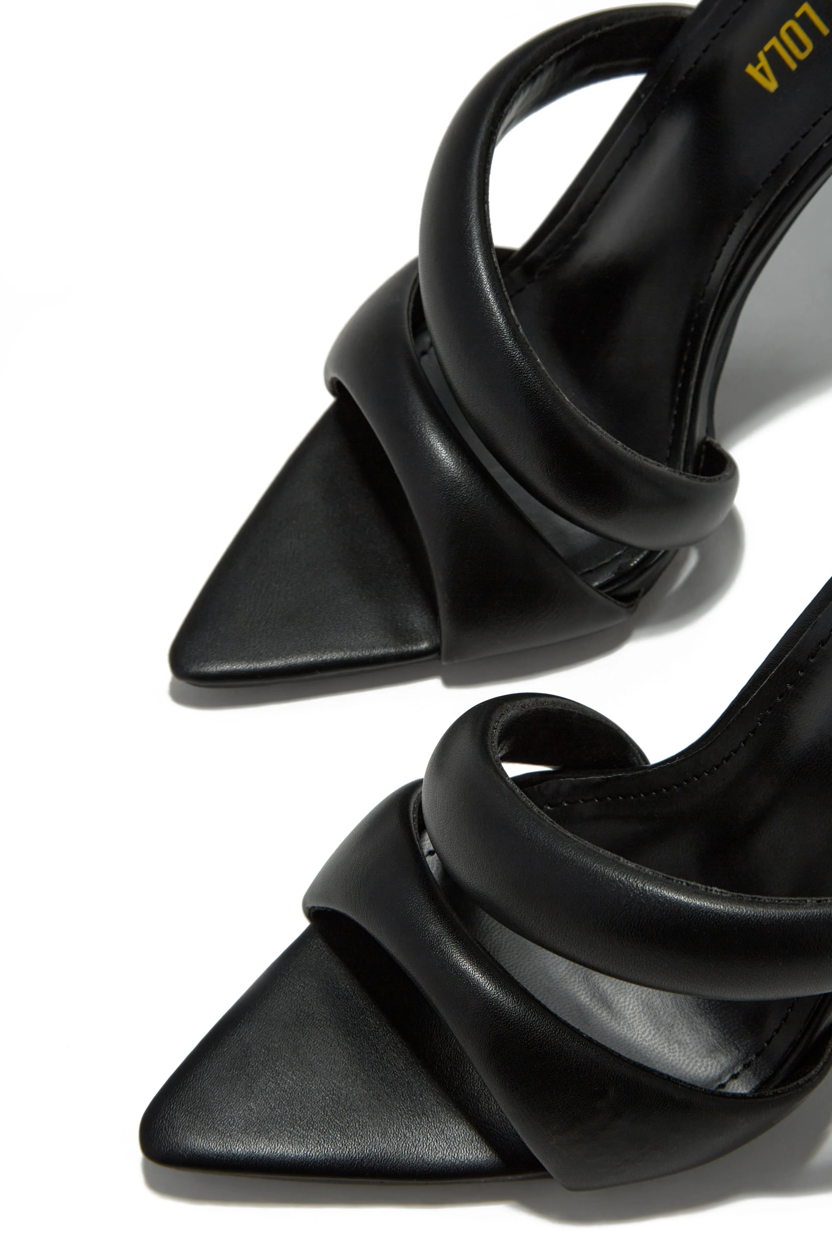 Ryett High Heel Mules - Black sold by Miss Lola product image thumbnail 2