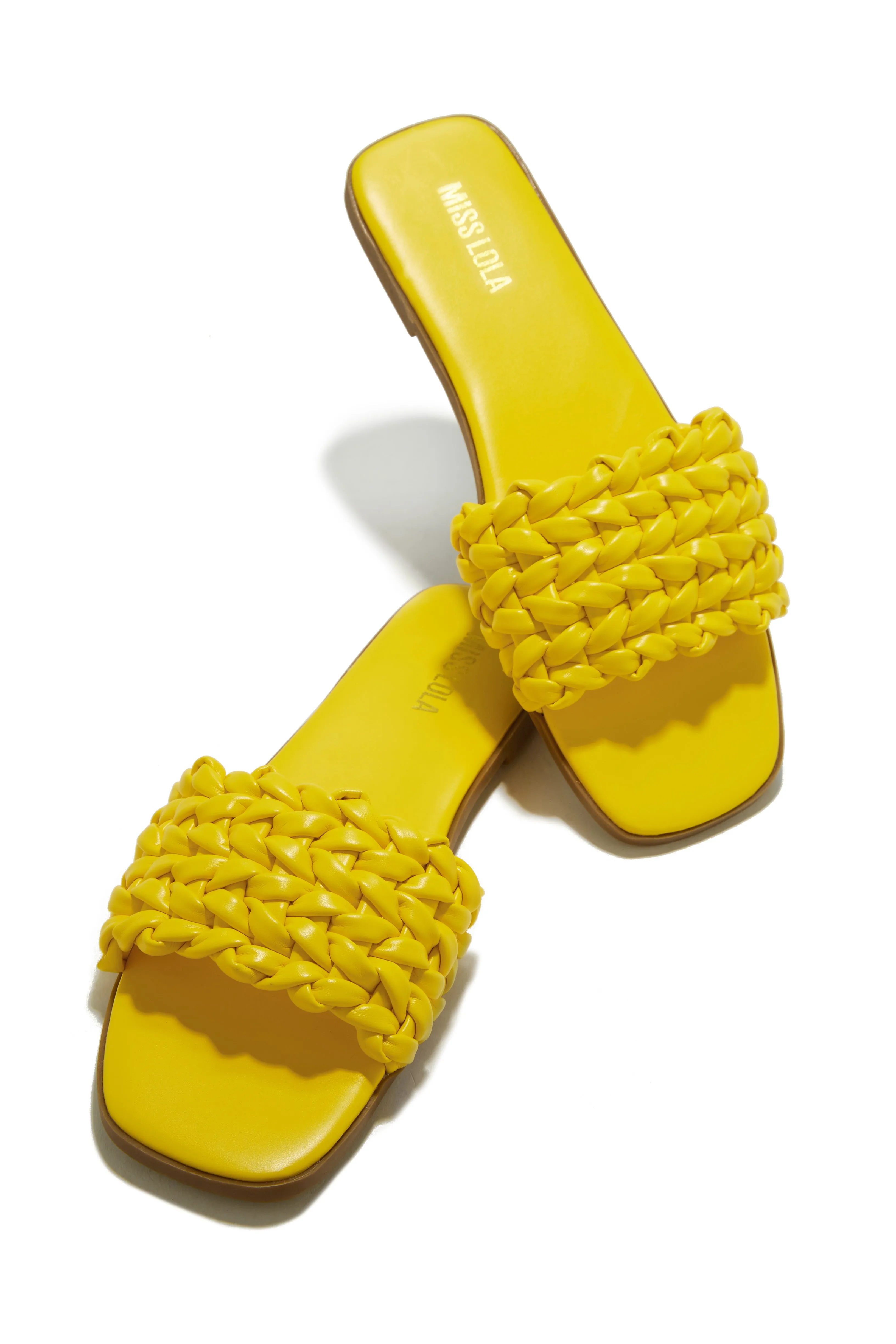 Tulum Sun Slip On Sandals - Yellow sold by Miss Lola product image thumbnail 4