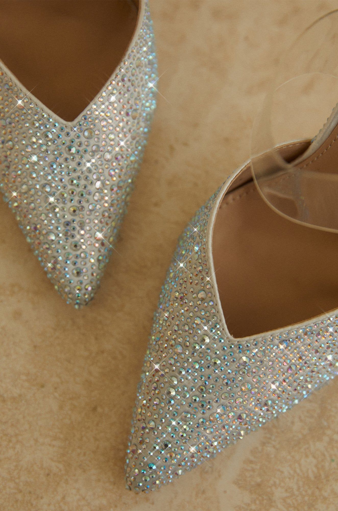 Ezri Embellished Slip On Mule Pumps - Silver sold by Miss Lola product image thumbnail 3