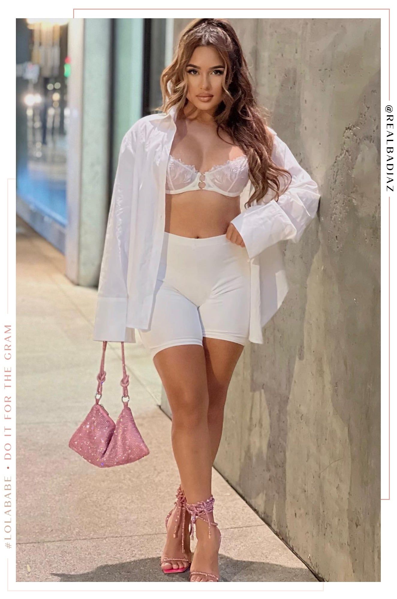 Girlfriend Long Sleeve Button Up Top - White sold by Miss Lola product image thumbnail 4