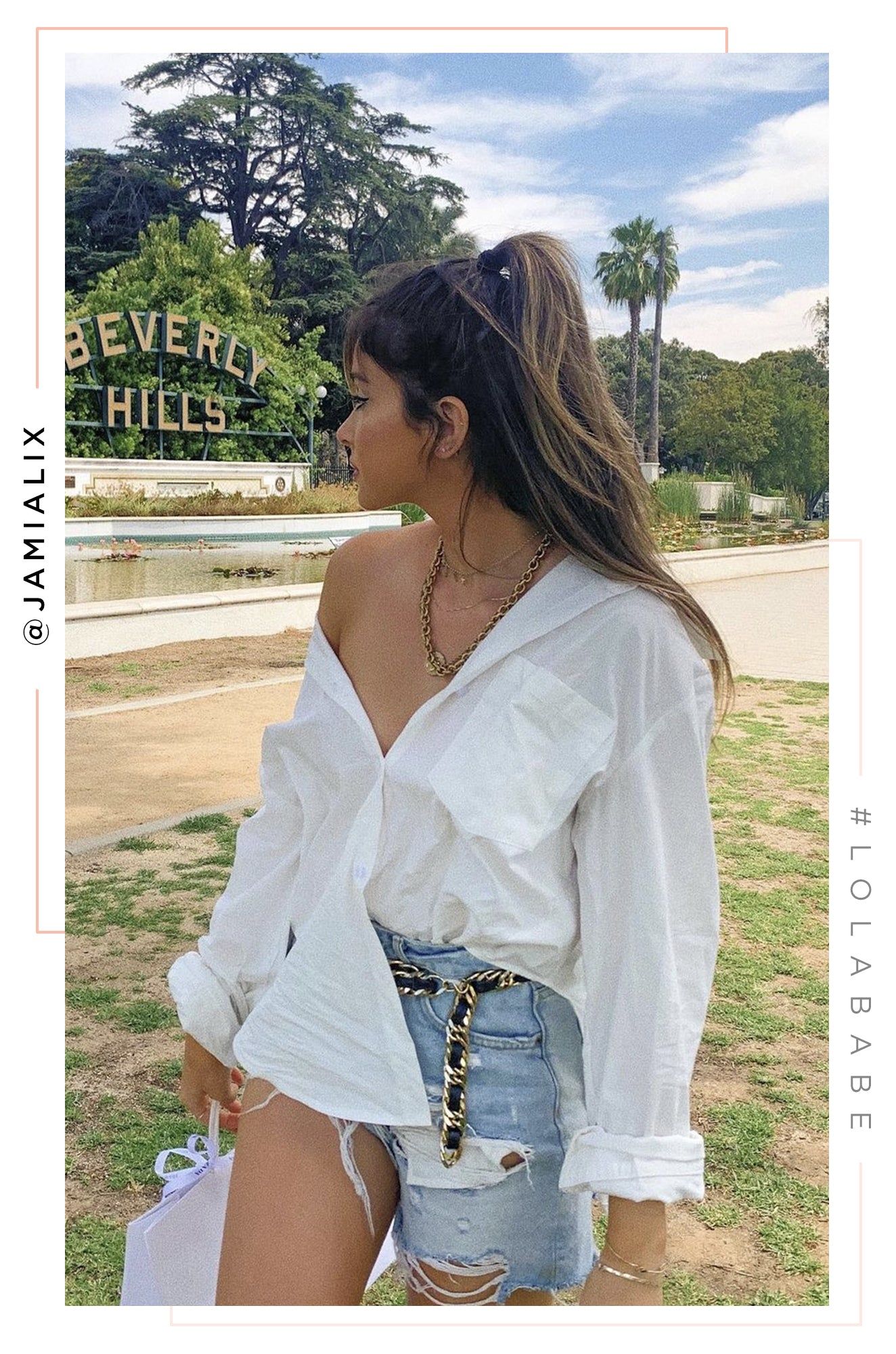 Girlfriend Long Sleeve Button Up Top - White sold by Miss Lola product image thumbnail 3